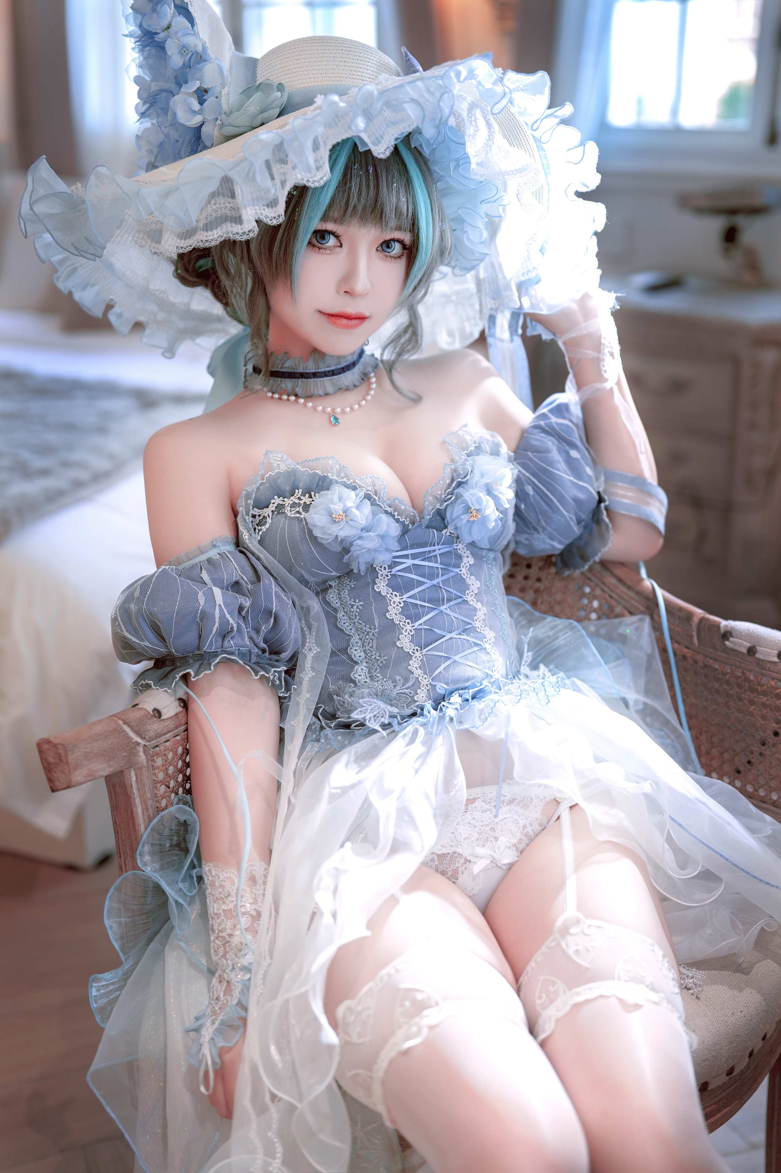 Ban Ban Zi Cosplay Cheshire Formal Dress