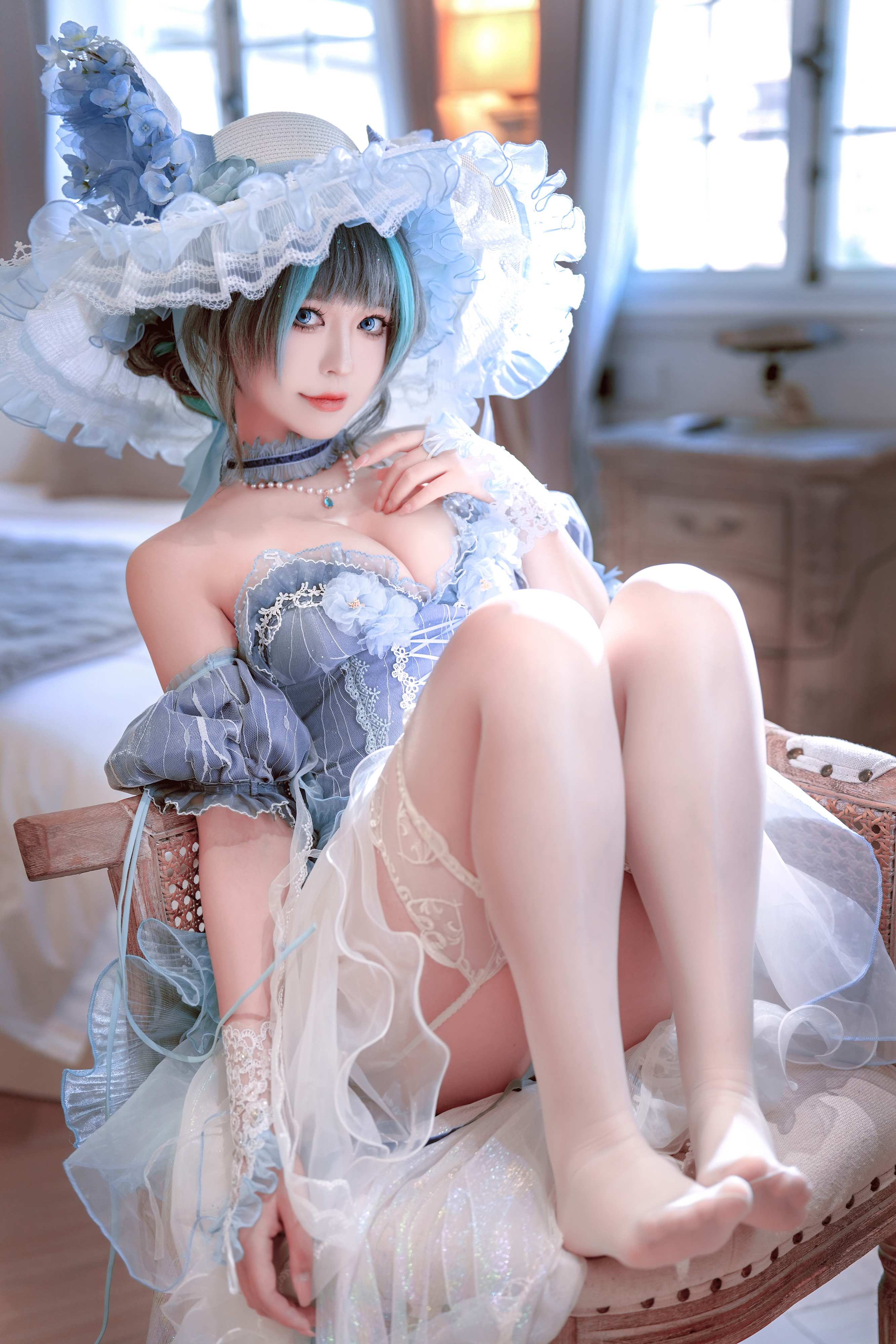 Ban Ban Zi Cosplay Cheshire Formal Dress