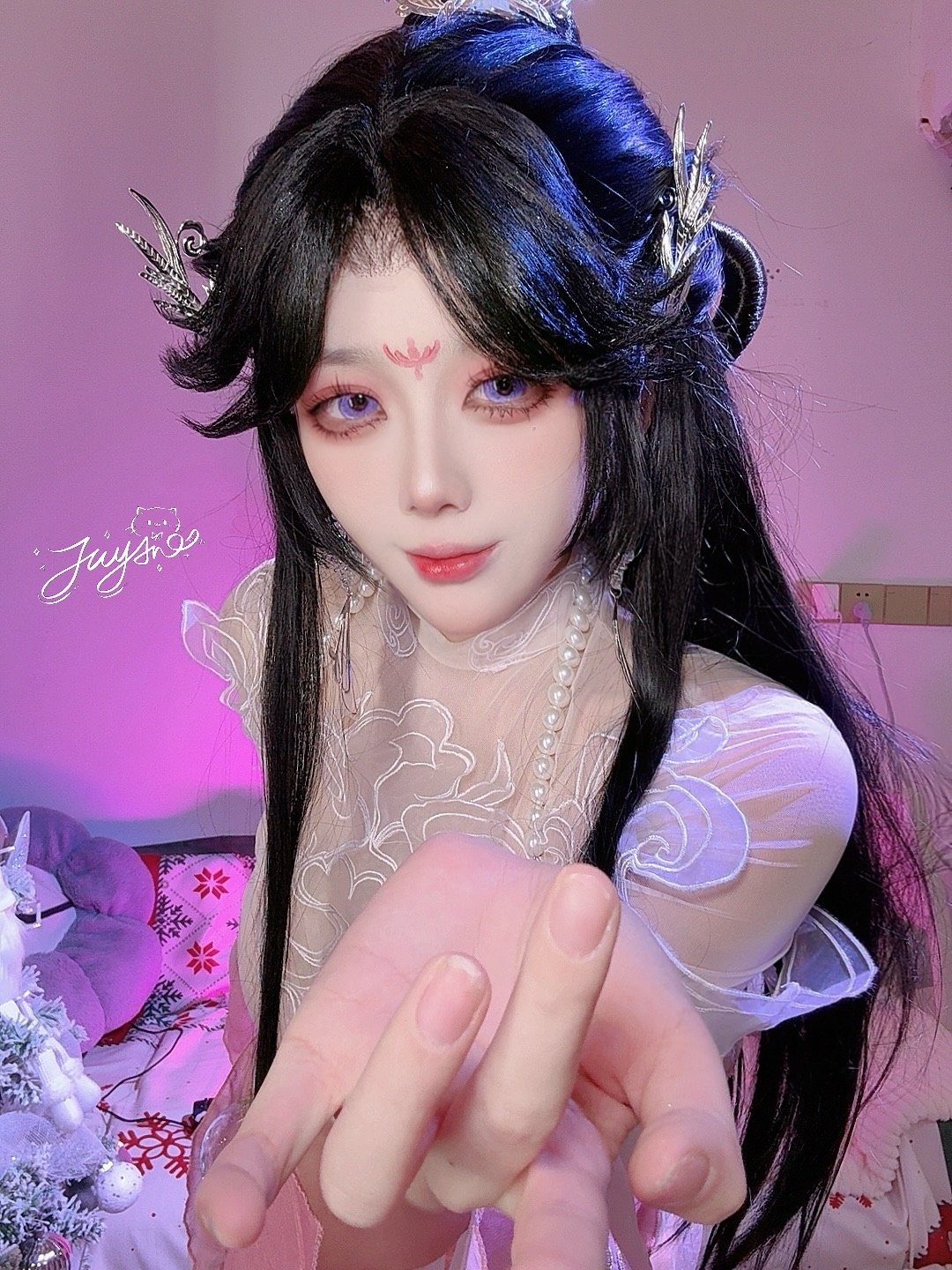 Jiu Yan 玉玲瓏 麗娘 白紗古風Cosplay