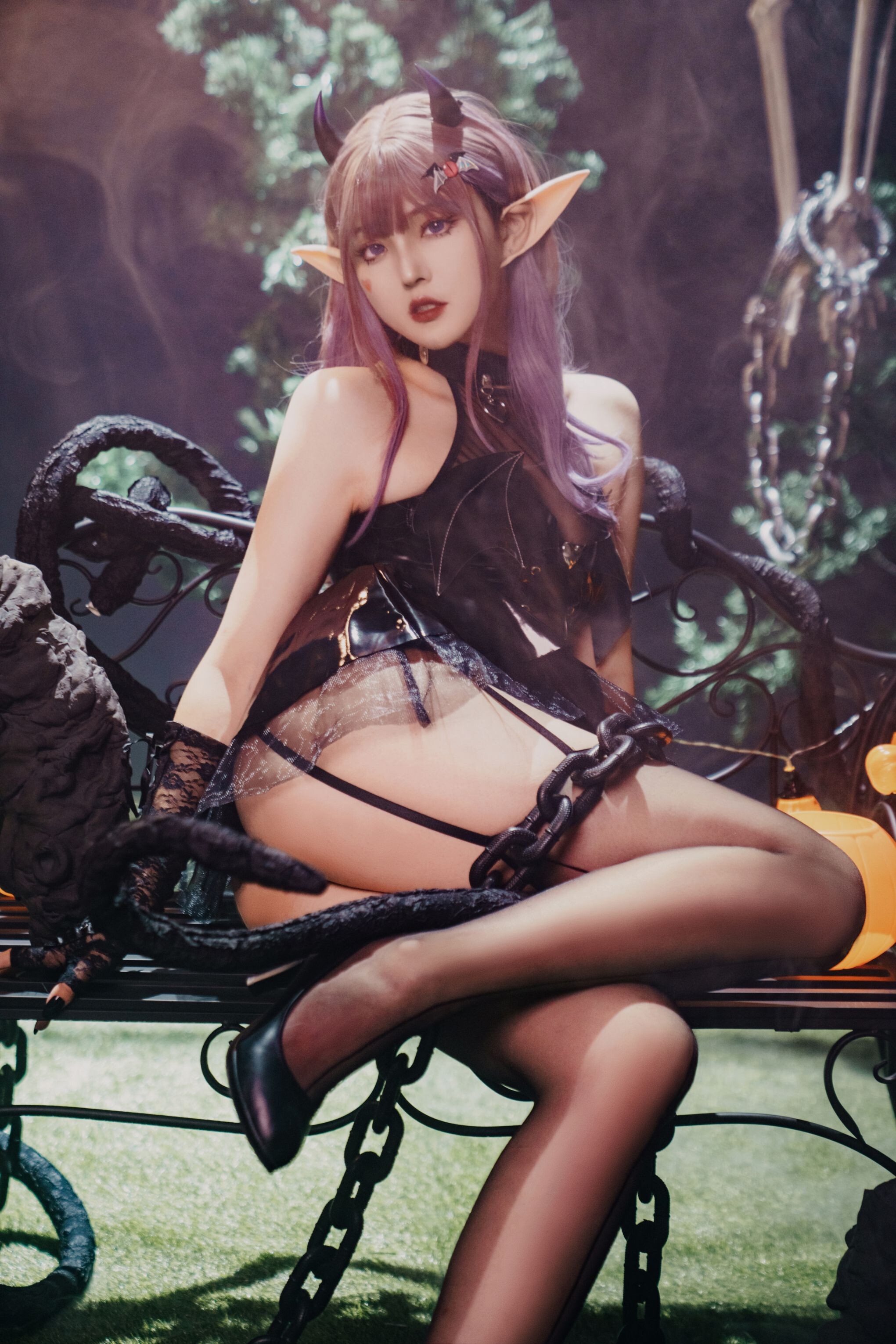 Natsuko Xia Xia Zi - Halloween Little Witch 52P1V