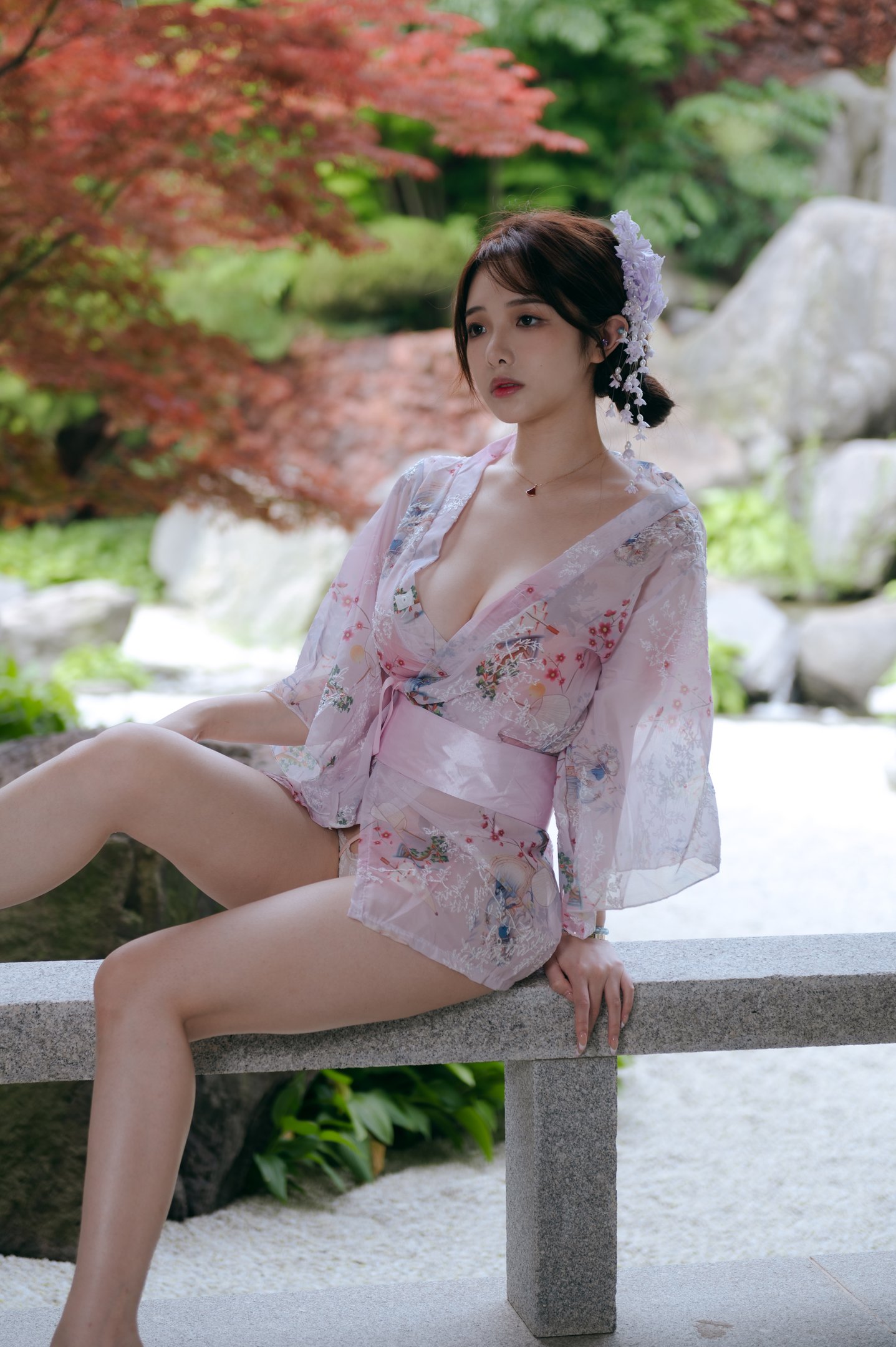 문메이 불공평 - 일본식 정원 68P1V
