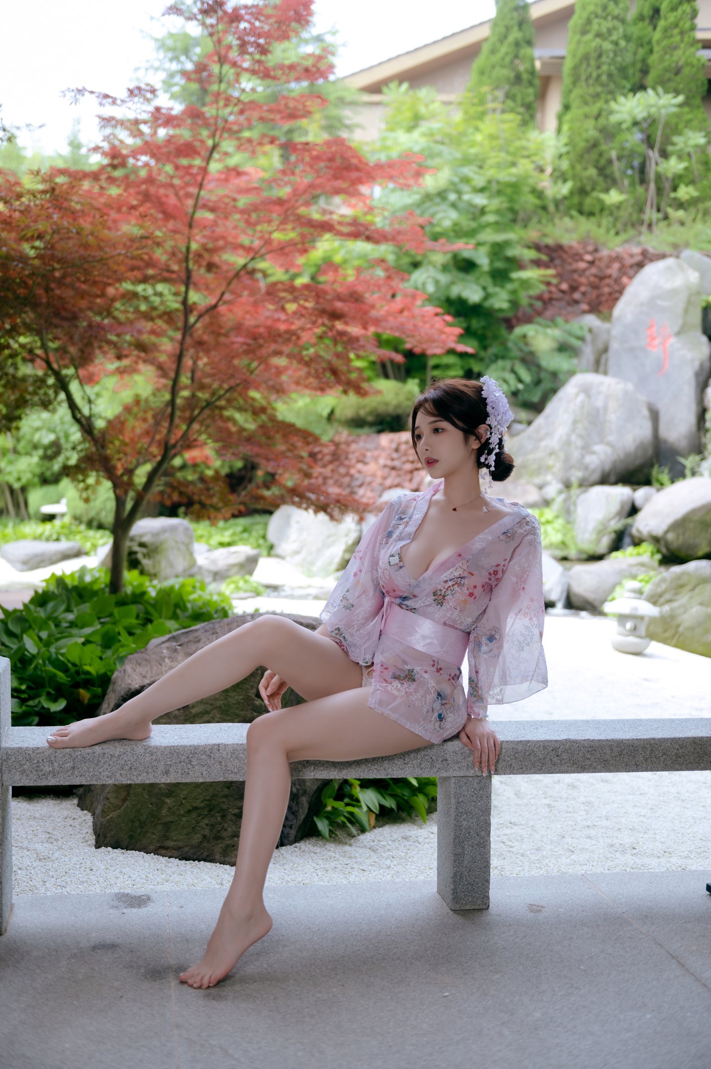 ウェン・メイは道理を講じない - 和風の庭園 68P1V