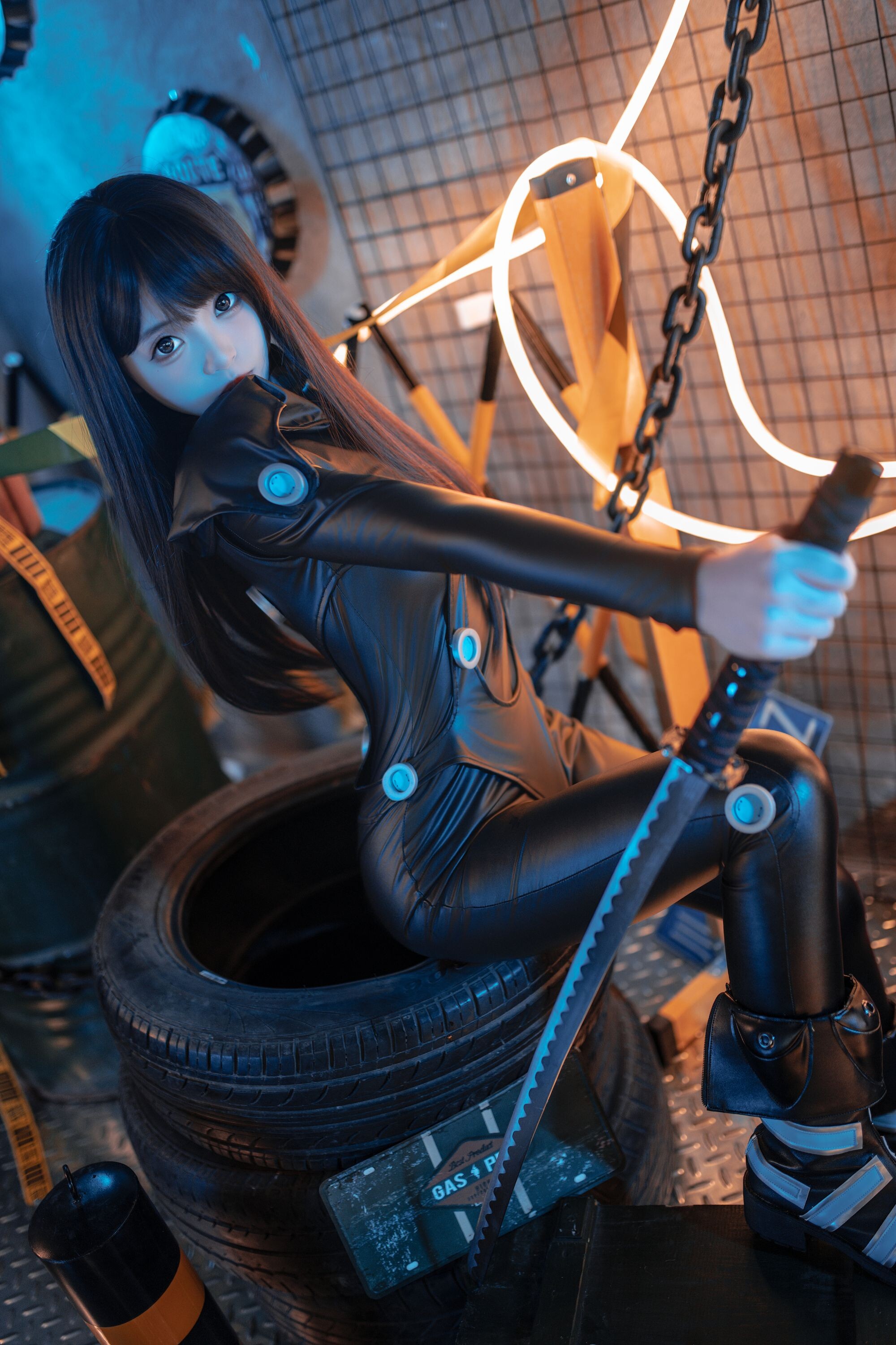 Bangni Bonnie Cosplay Gantz Reika Shimohira 98P1V
