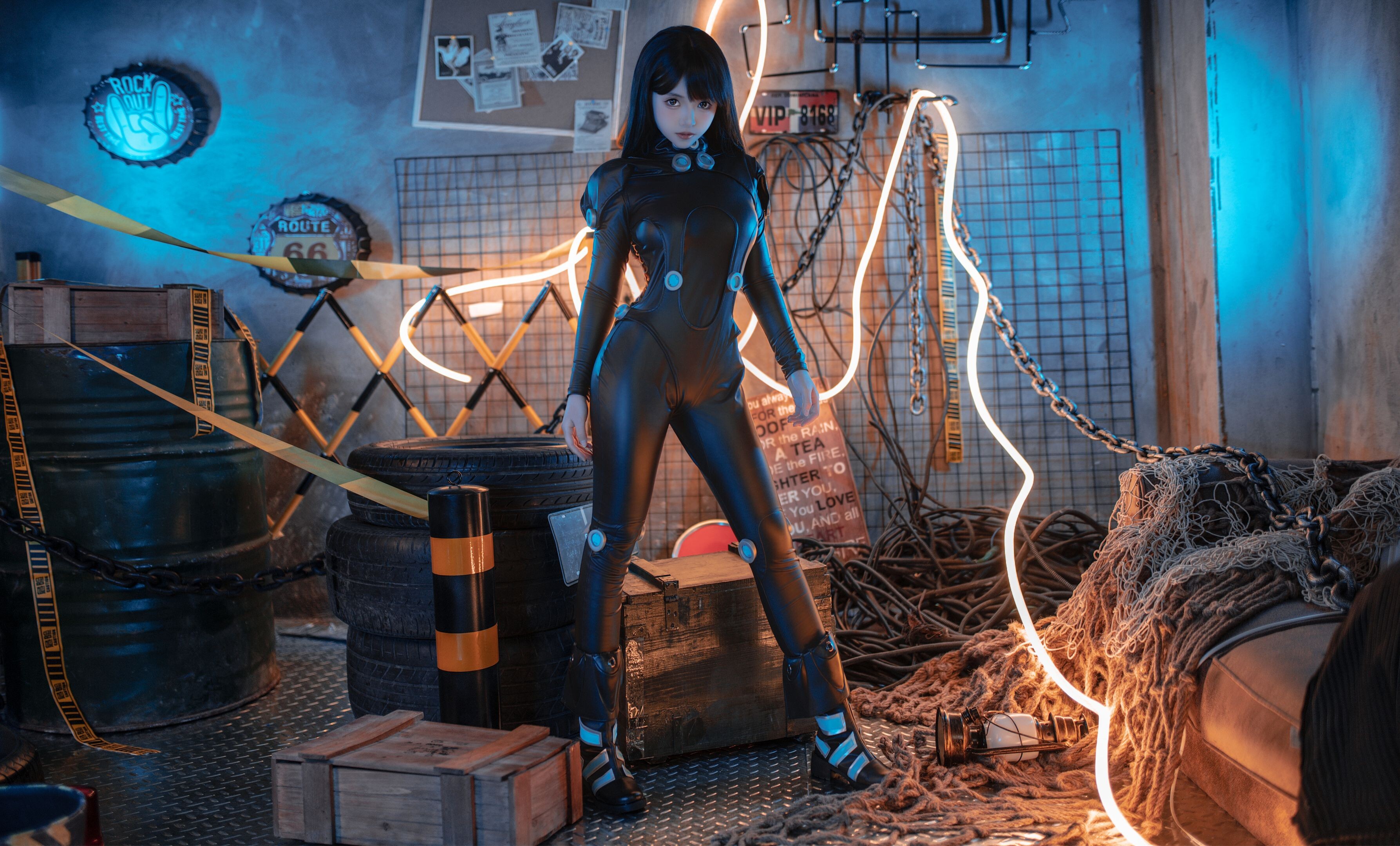 Bangni Bonnie GANTZ 下平玲花 Cosplay 98P1V
