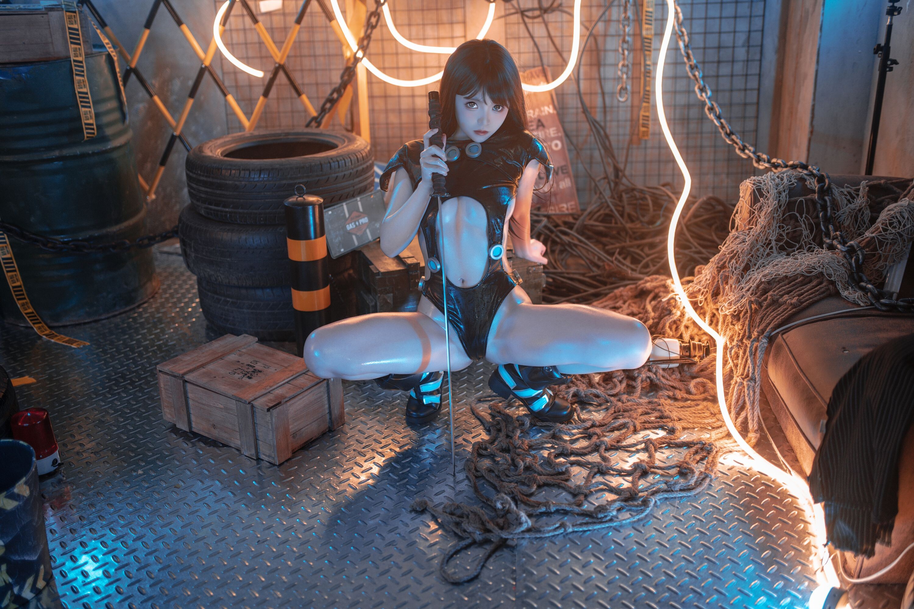 Bangni Bonnie GANTZ 下平玲花 Cosplay 98P1V