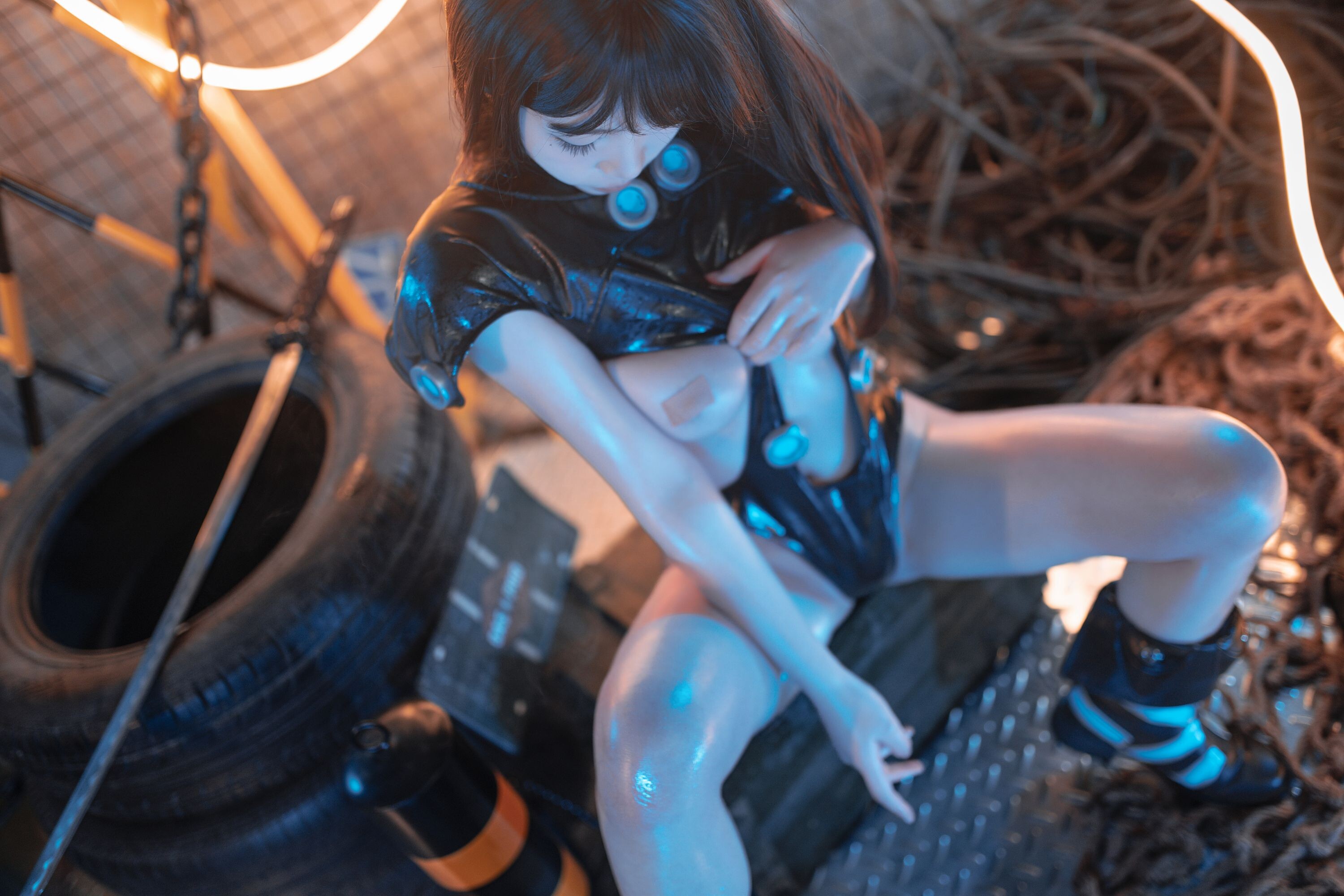 Bangni Bonnie GANTZ 下平玲花 Cosplay 98P1V