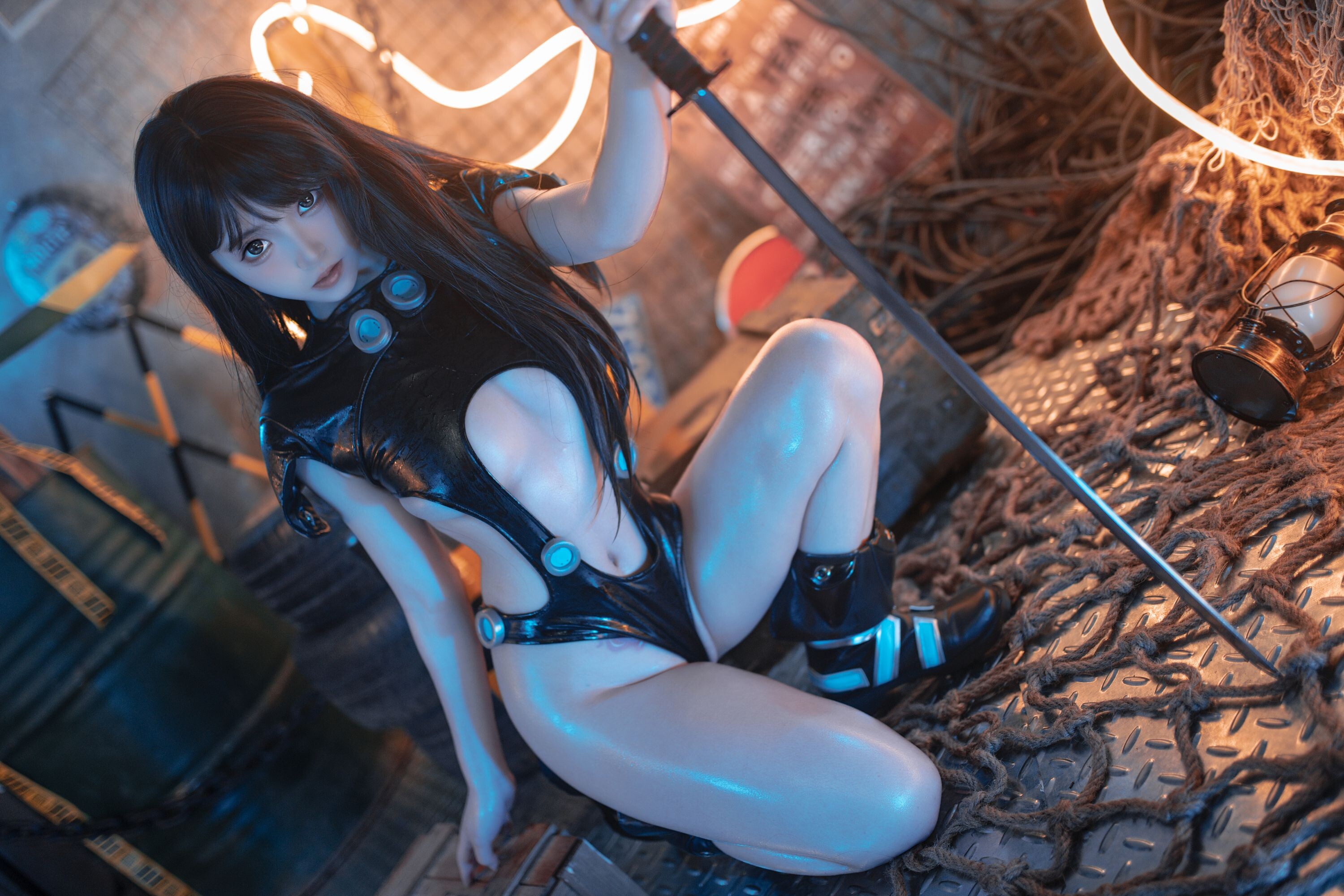Bangni Bonnie GANTZ 下平玲花 Cosplay 98P1V