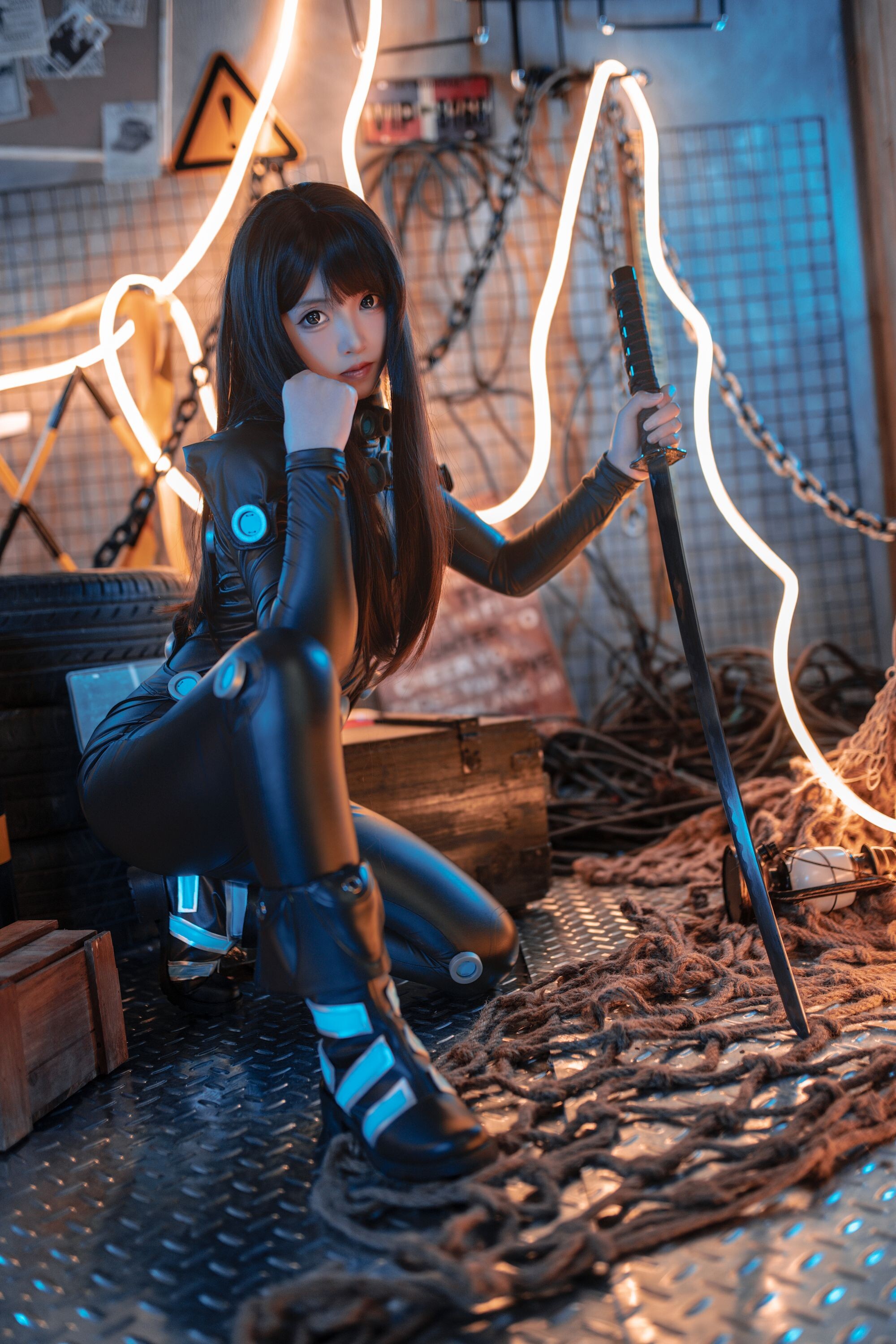 Bangni Bonnie GANTZ 下平玲花 Cosplay 98P1V