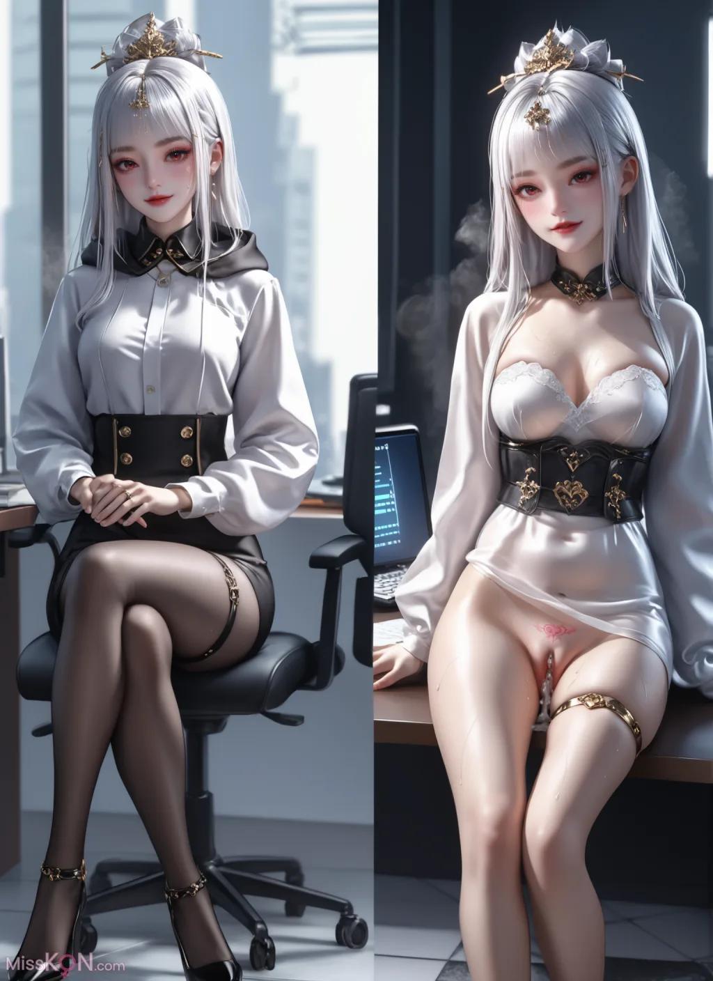 [AI Generated] 彻底堕落的太阴玉兔 锐克 (60 photos)