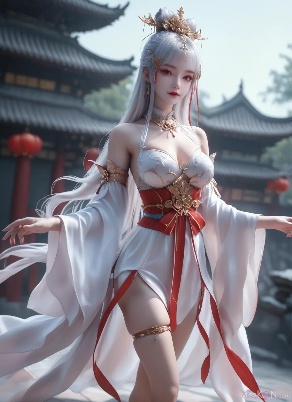[AI Generated] 完美世界-太阴玉兔 调教 锐克 (92 photos)