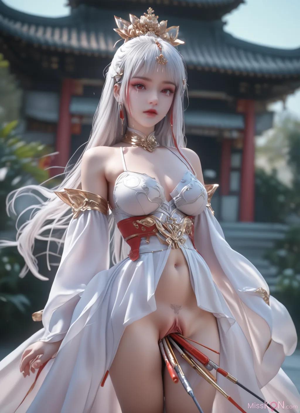 [AI Generated] 完美世界-太阴玉兔 调教 锐克 (92 photos)