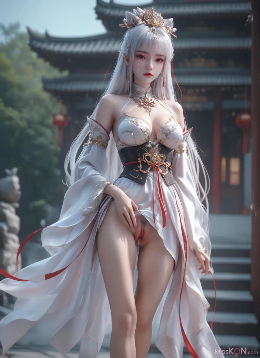 [AI Generated] 完美世界-太阴玉兔 调教 锐克 (92 photos)