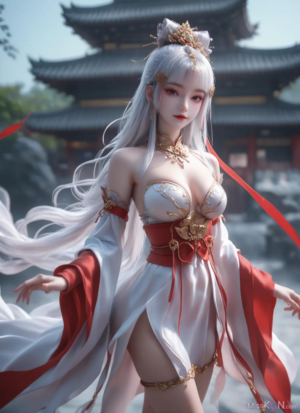 [AI Generated] 完美世界-太阴玉兔 调教 锐克 (92 photos)