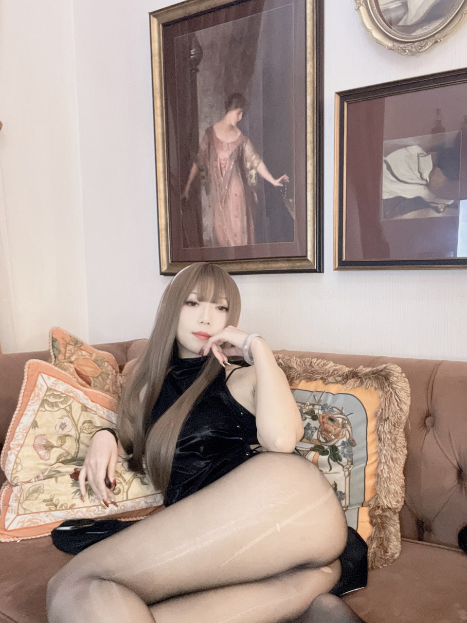 Money Leng Leng - Váy qipao có dây buộc 64P