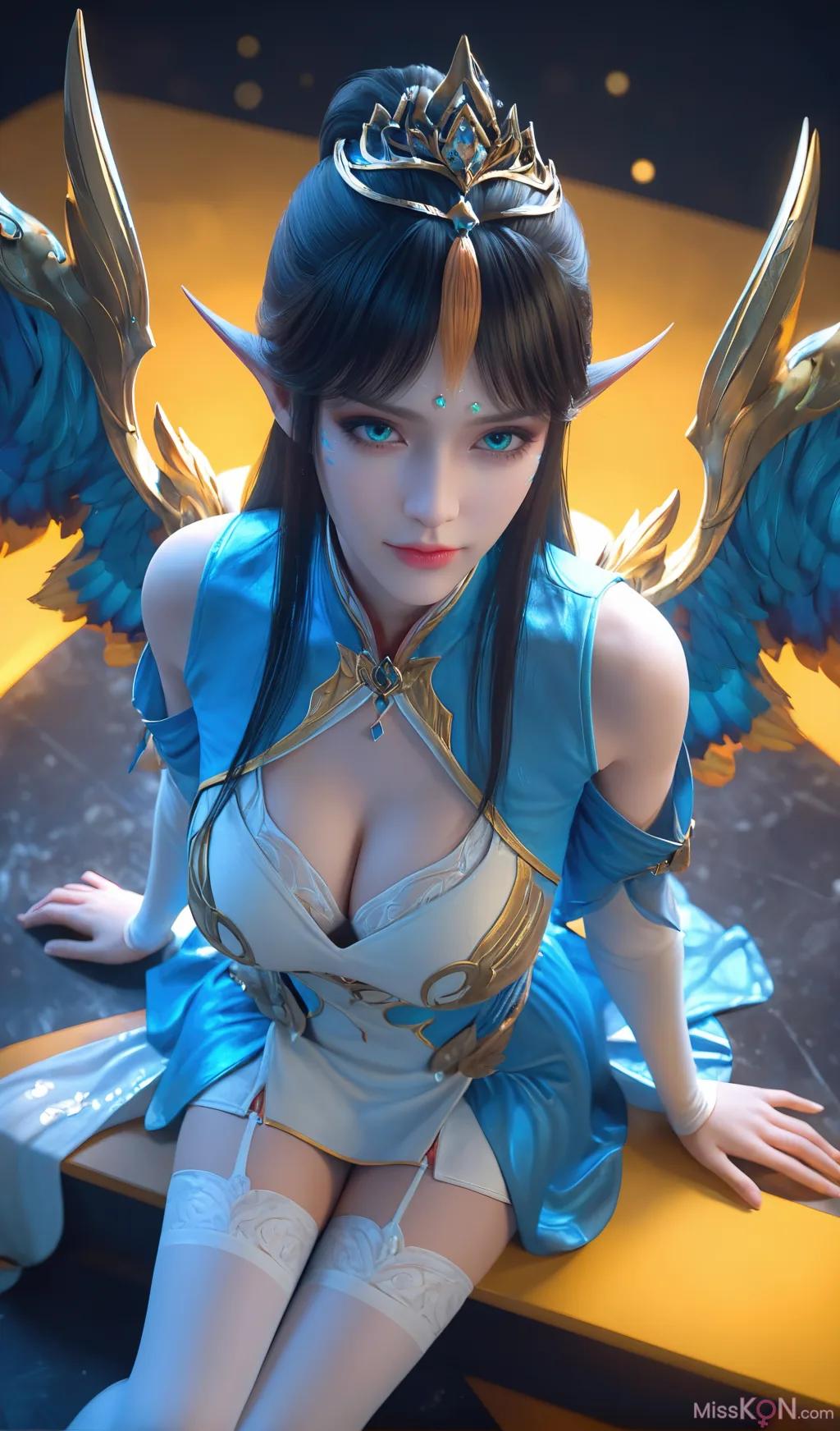 สร้างโดย AI] ดูโพ่วแชงชุง-เฟิงชิงเอ๋อ[ม่อจี้] (308 รูปภาพ)
