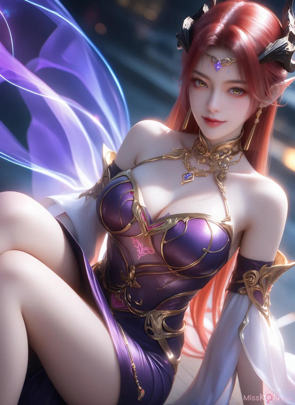 [AI Generated] 妖夜+凤清儿 锐克 (62 photos)