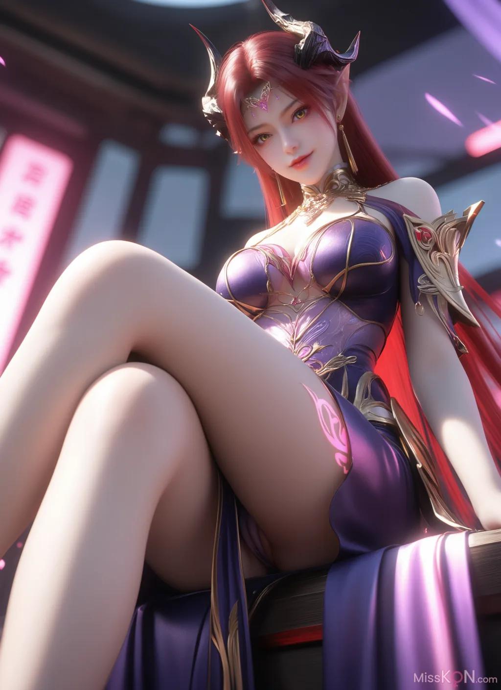 [AI Generated] 妖夜+凤清儿 锐克 (62 photos)