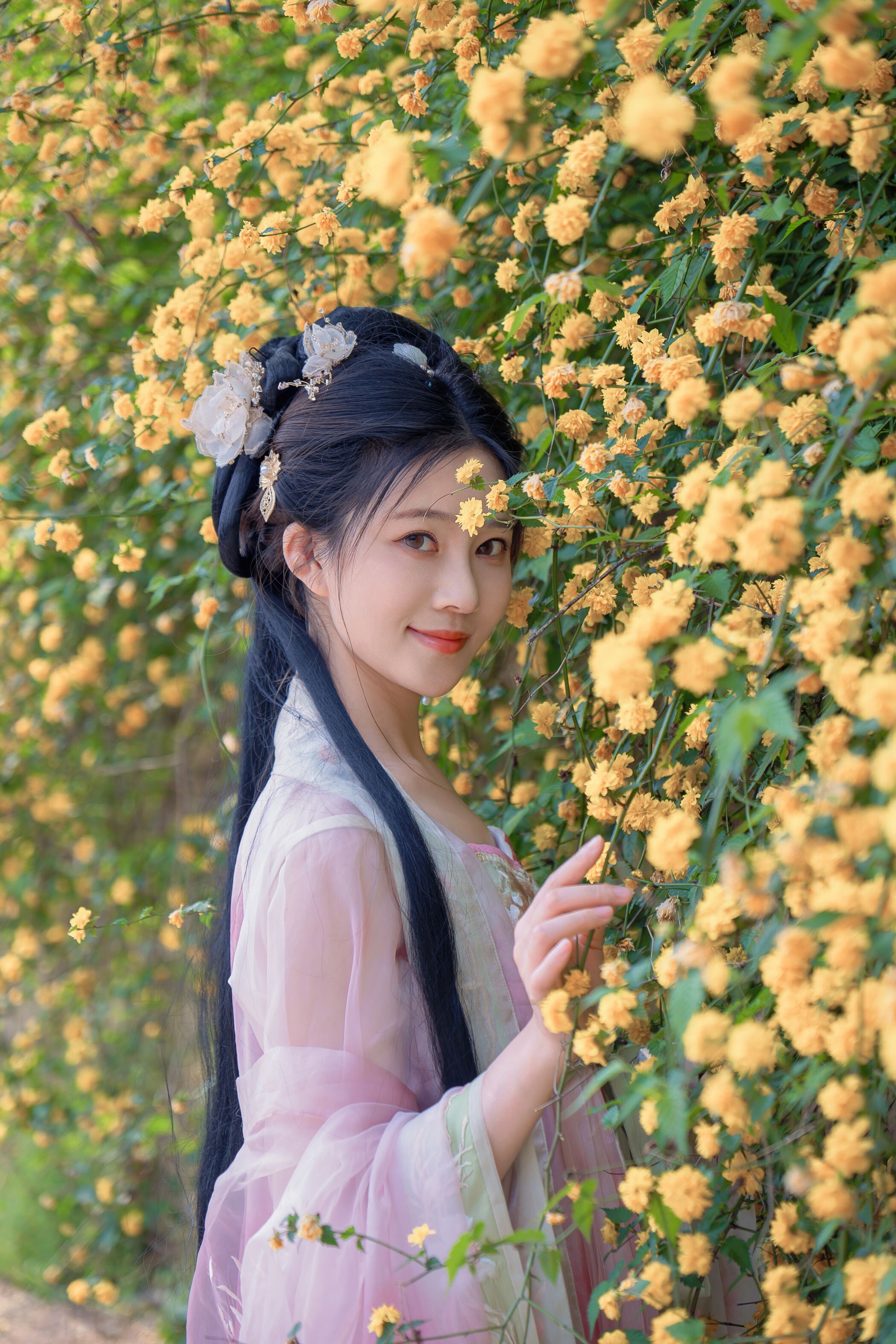 Niannian Nnian Haitang Fairy Outdoor Hanfu Photo Set