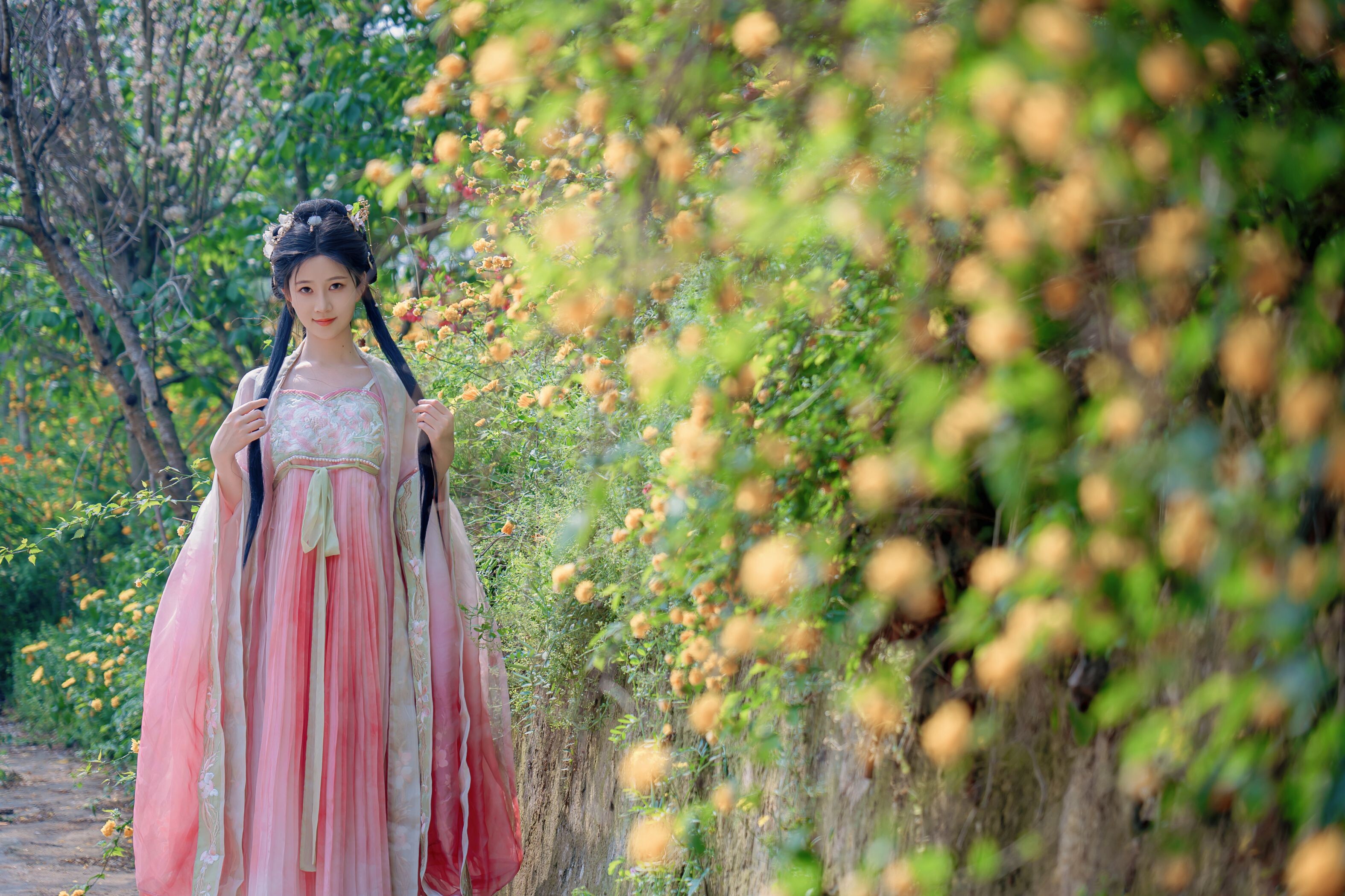 Niannian Nnian Haitang Fairy Outdoor Hanfu Photo Set