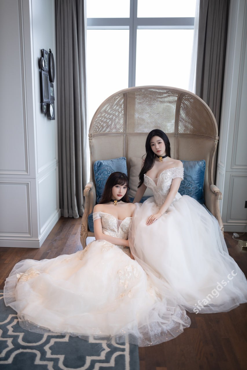 Là Tiểu Đậu Đậu & Lục Huyên Huyên - Mỹ nhân tuyệt trần Sự tương phản dưới váy cưới 100P1V