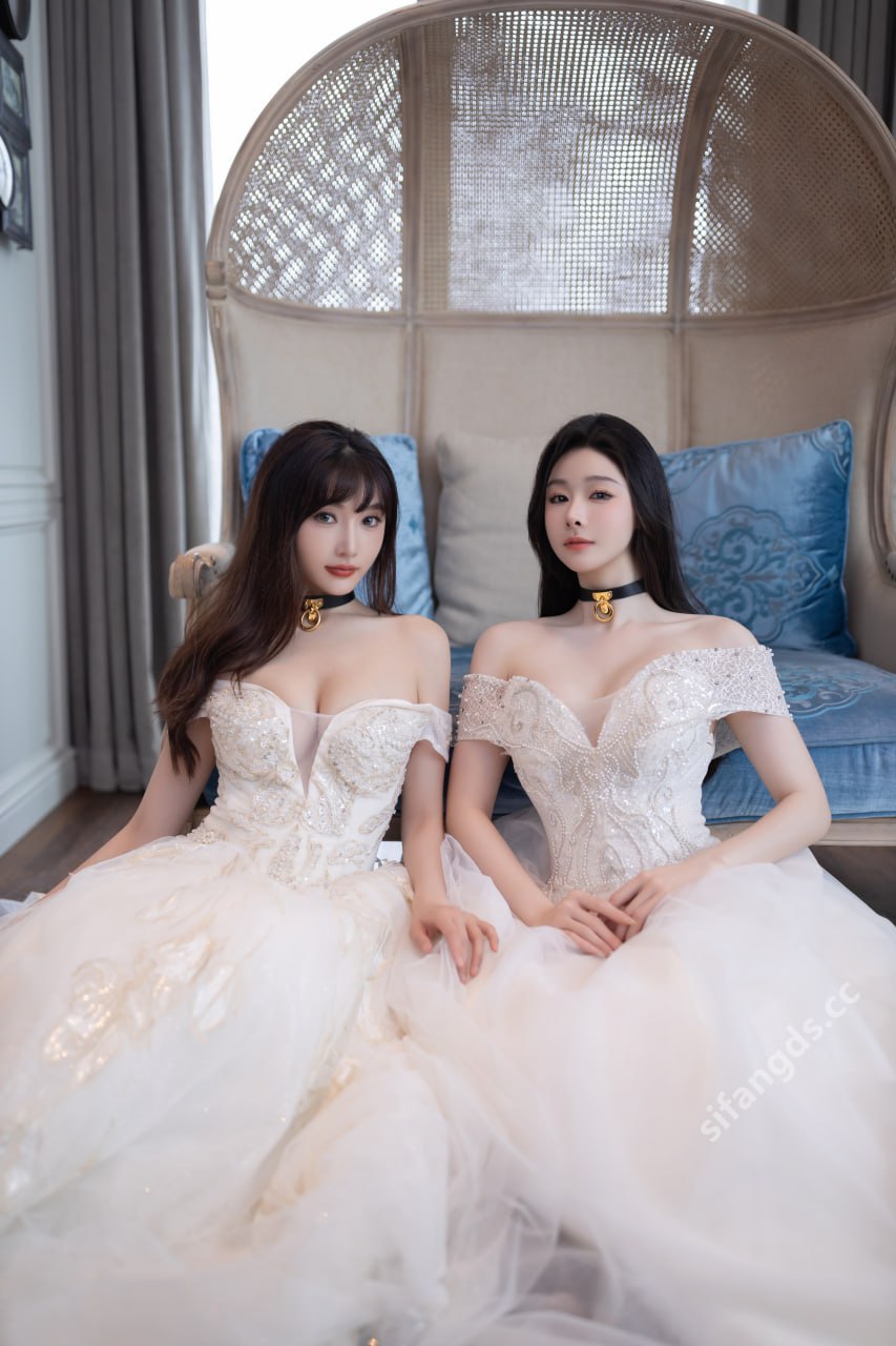 Là Tiểu Đậu Đậu & Lục Huyên Huyên - Mỹ nhân tuyệt trần Sự tương phản dưới váy cưới 100P1V