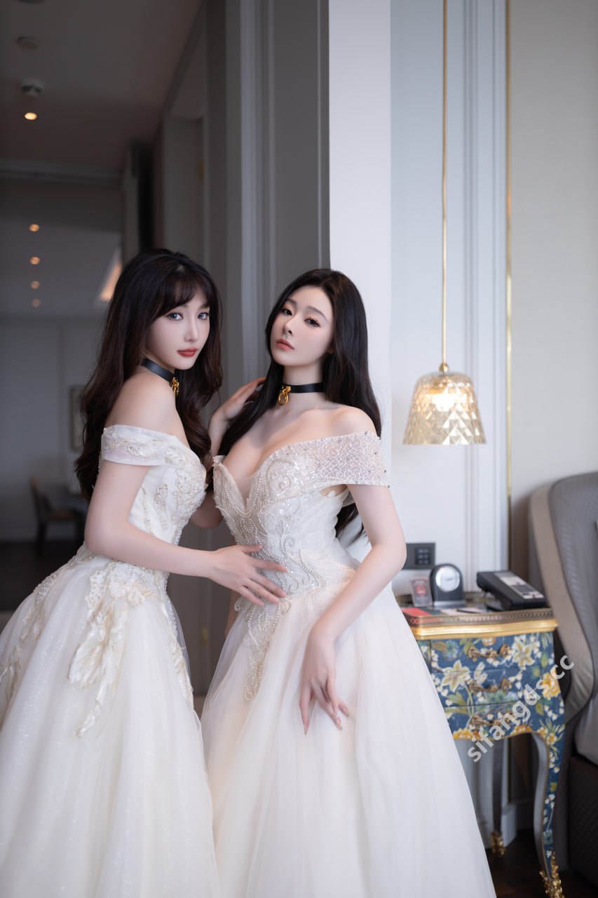 Là Tiểu Đậu Đậu & Lục Huyên Huyên - Mỹ nhân tuyệt trần Sự tương phản dưới váy cưới 100P1V