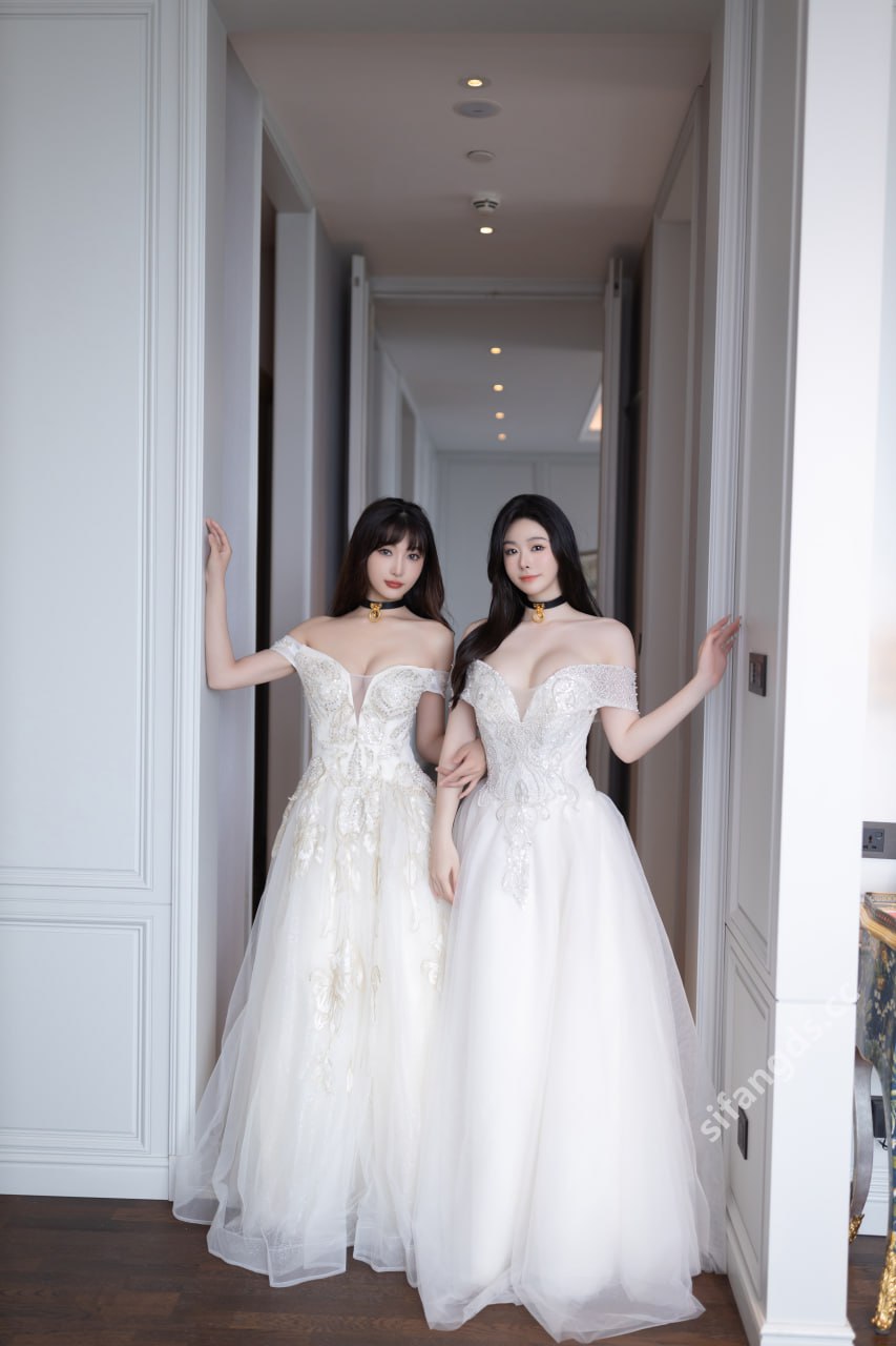 Là Tiểu Đậu Đậu & Lục Huyên Huyên - Mỹ nhân tuyệt trần Sự tương phản dưới váy cưới 100P1V