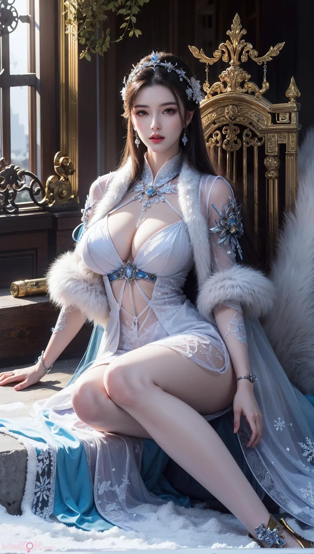 AI 生成] 冰霜公主+冰雪少女【墨跡】 (207 張照片)