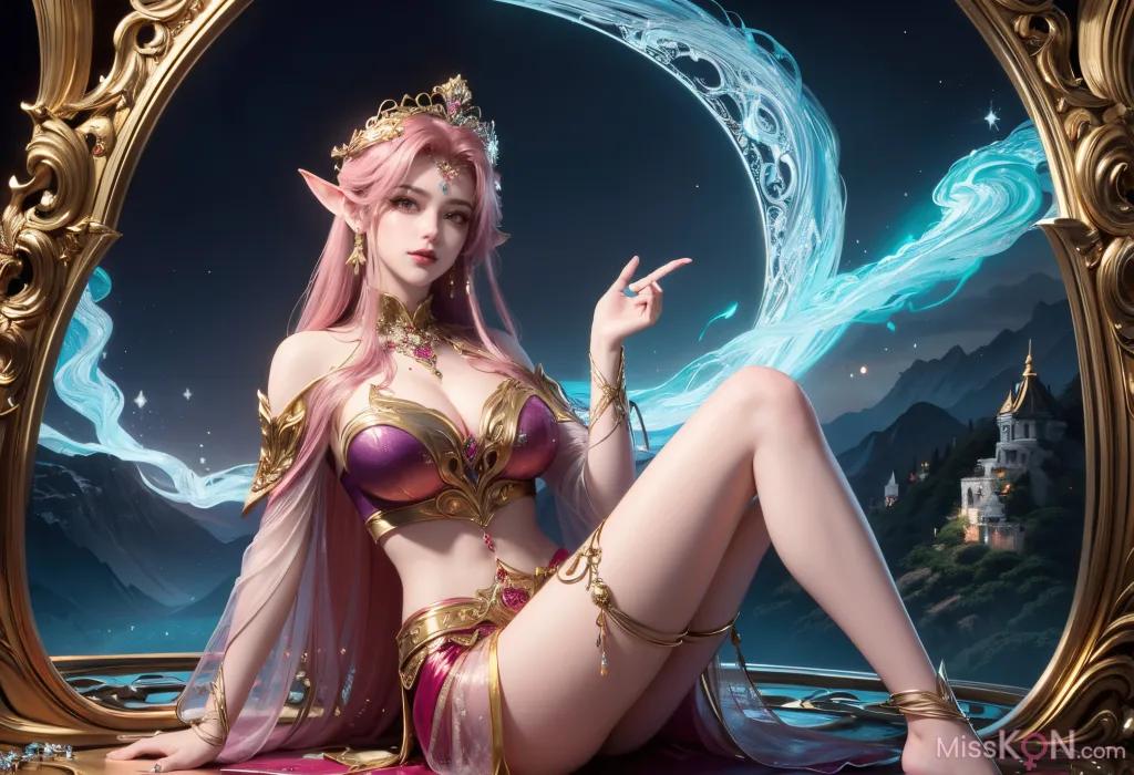 [AI Generated] 百炼成神-剑灵妖夜【墨迹】 (150 photos)
