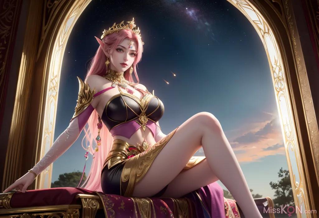 [AI Generated] 百炼成神-剑灵妖夜【墨迹】 (150 photos)