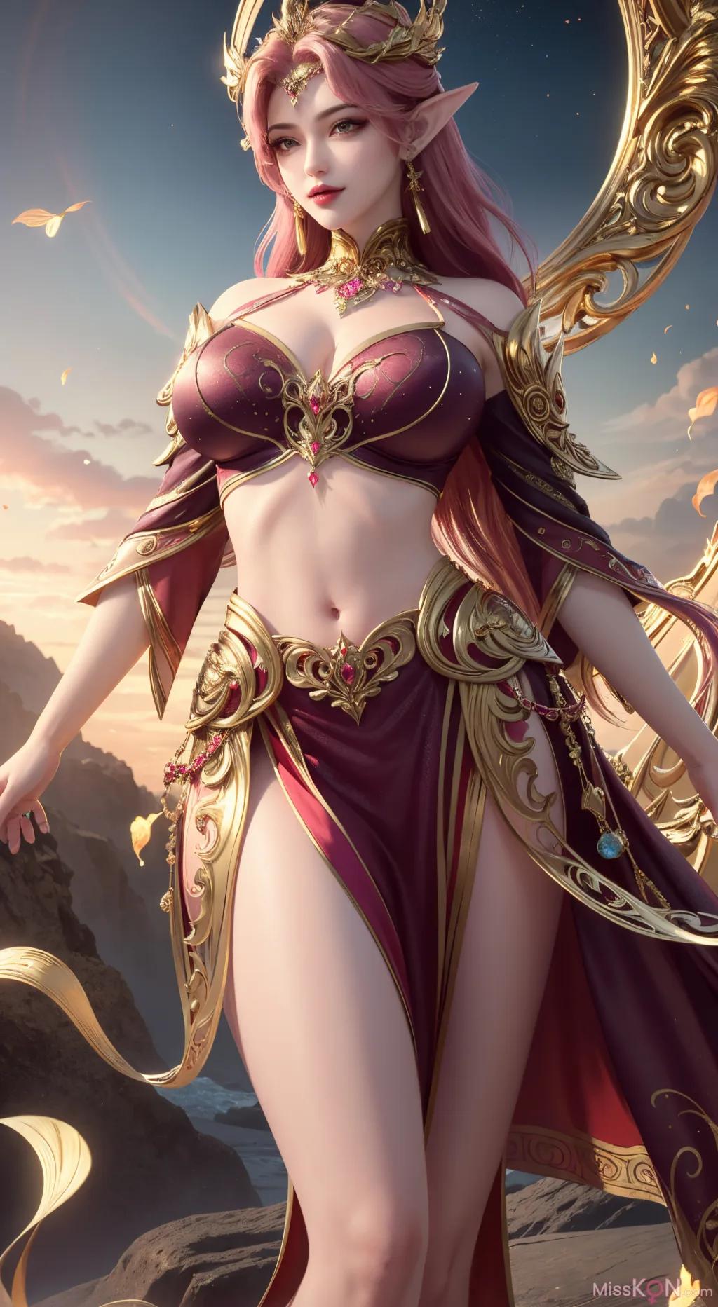 [AI Generated] 百炼成神-剑灵妖夜【墨迹】 (150 photos)