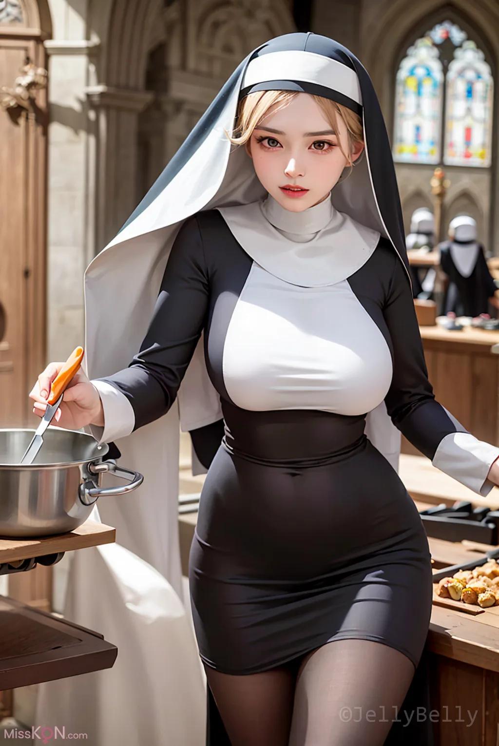 AI Generated] JellyBelly: Nun (164 photos)