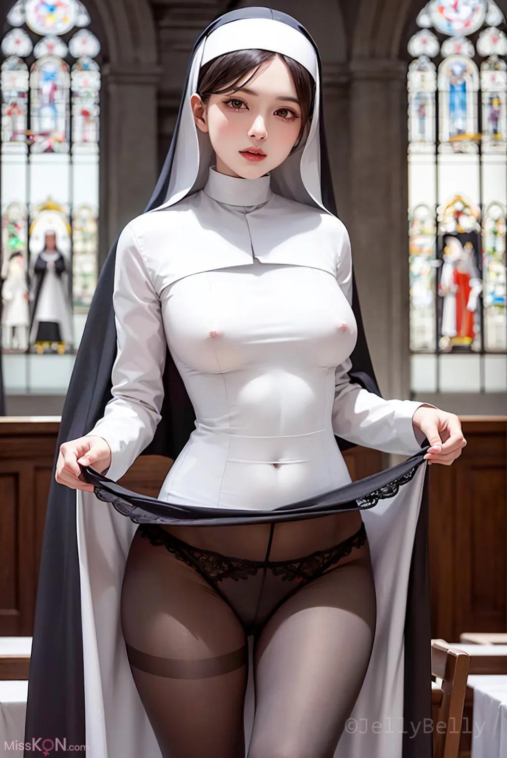 [AI Generated] JellyBelly: Nun (164 photos)