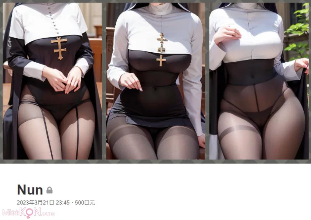 [AI Generated] JellyBelly: Nun (164 photos)