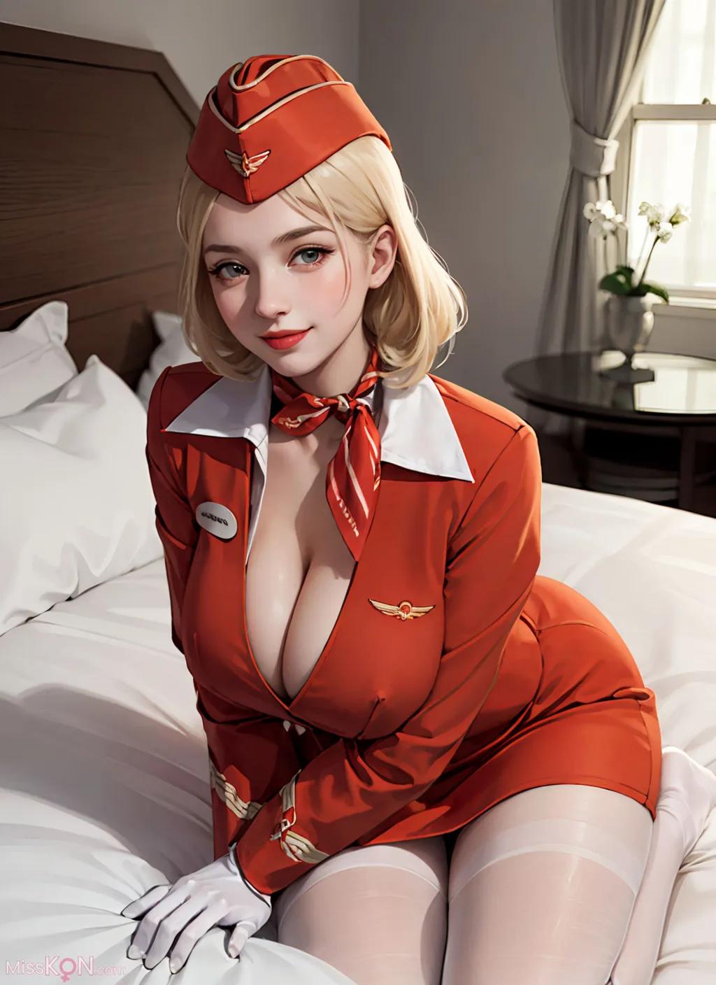 [AI Generated] Beautiful – Stewardess_extra (86 photos)