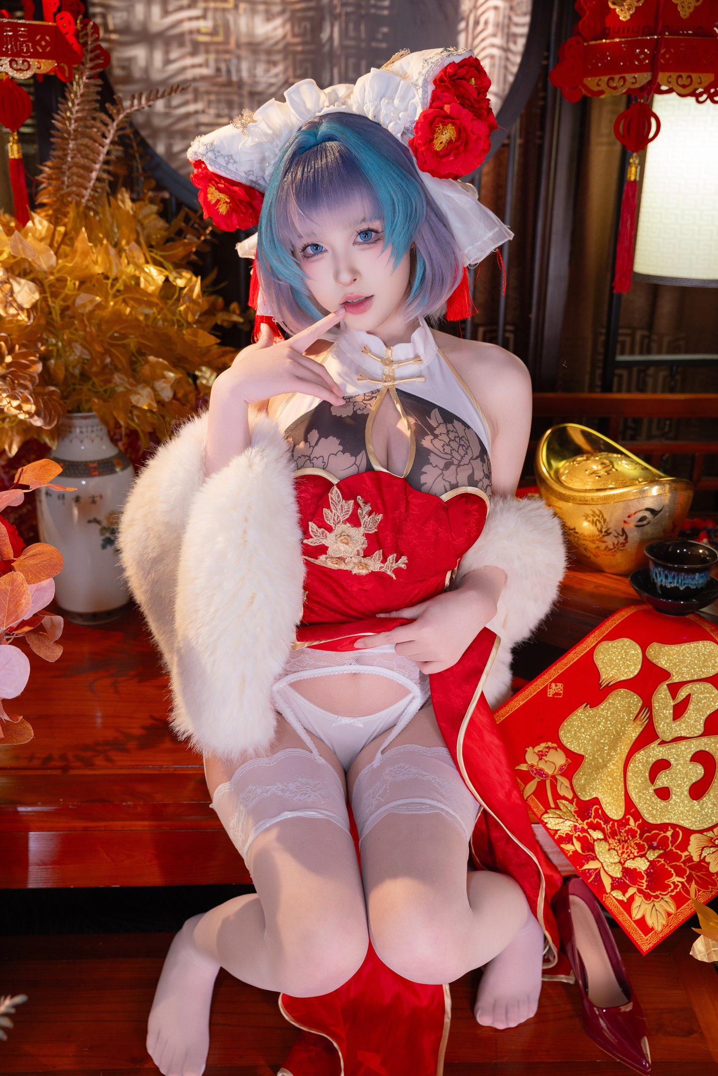 Yoshino Shimizu - Azur Lane Cheshire Spring Qipao