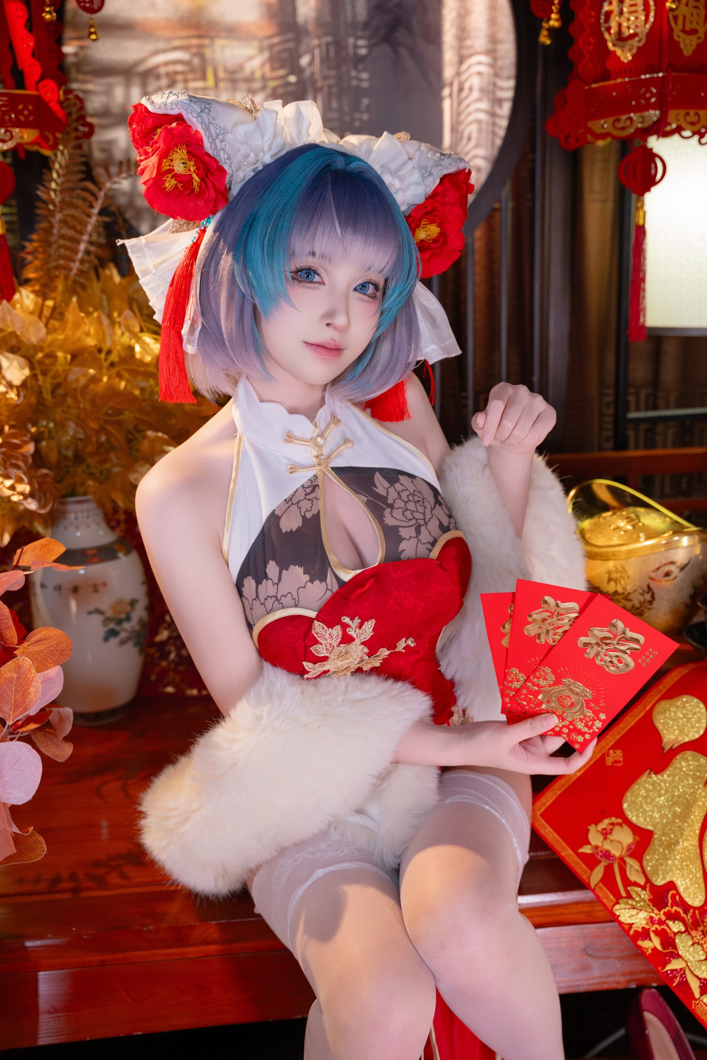 Yoshino Shimizu - Azur Lane Cheshire Spring Qipao