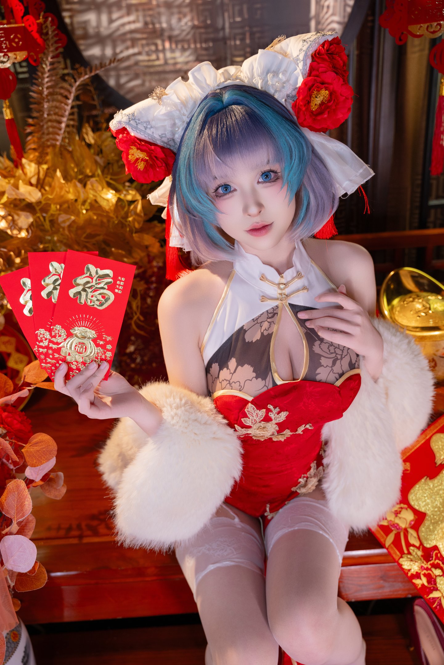 Yoshino Shimizu - Azur Lane Cheshire Spring Qipao