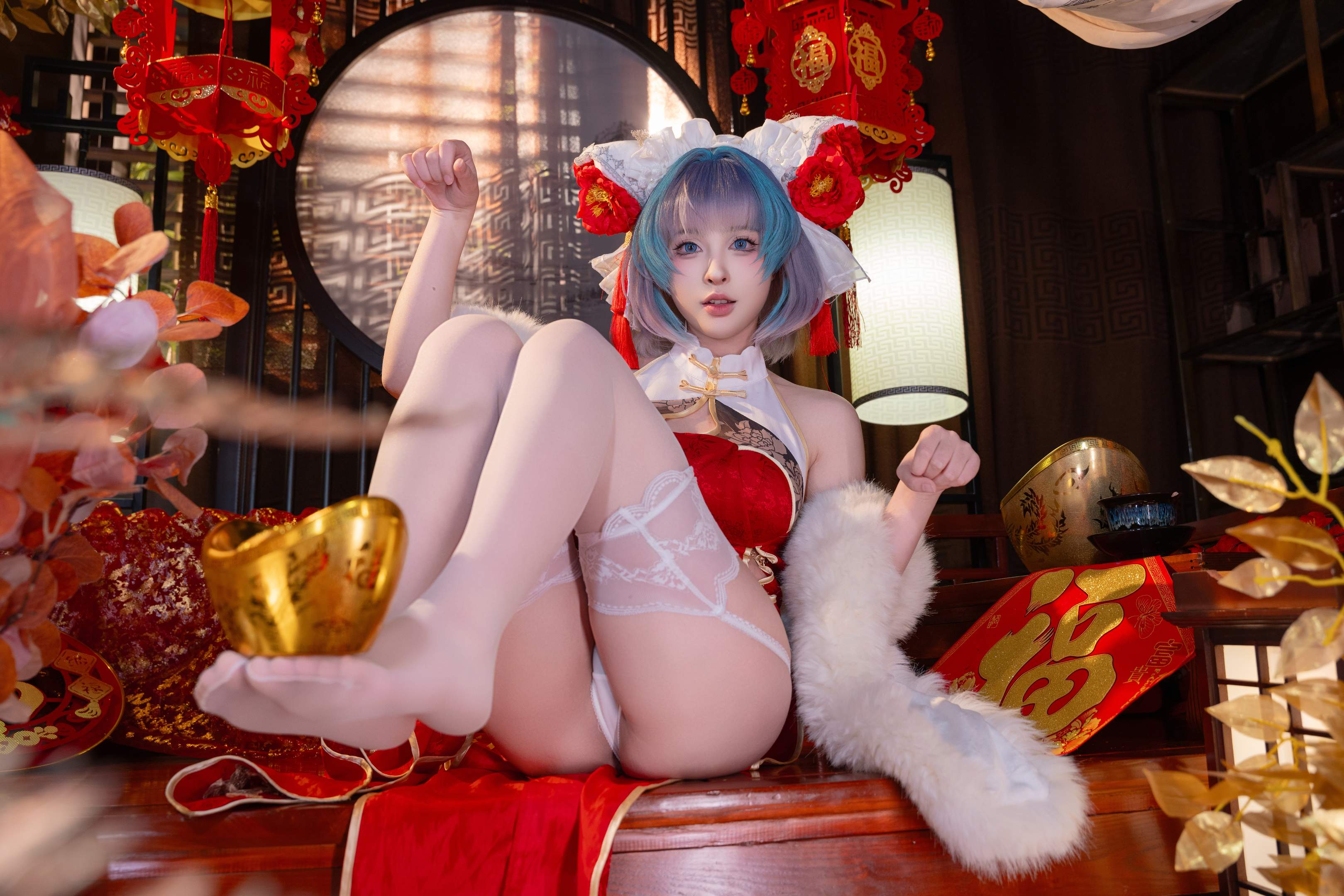 Yoshino Shimizu - Azur Lane Cheshire Spring Qipao