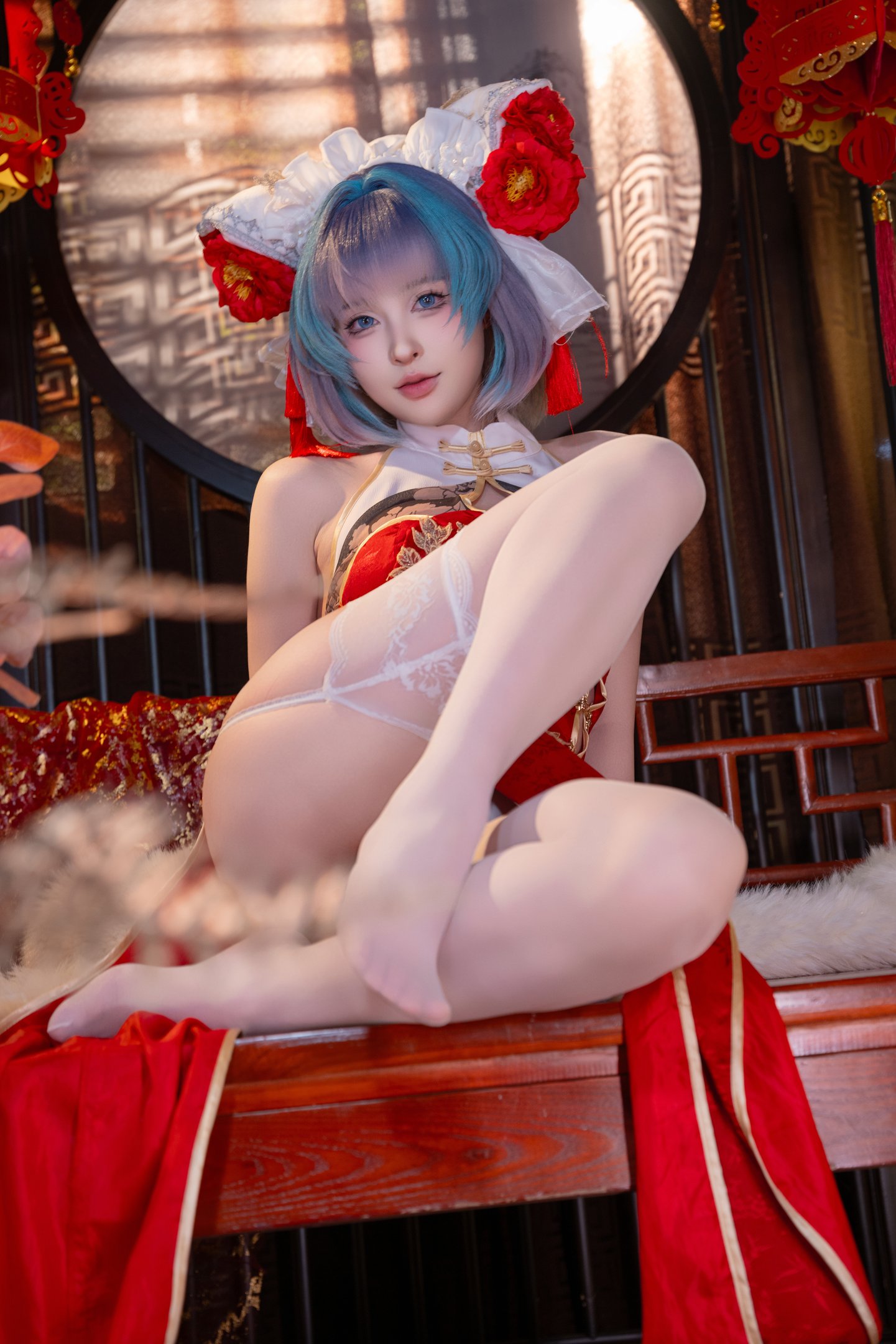 清水由乃 - アズールレーン チェシャー 新春旗袍