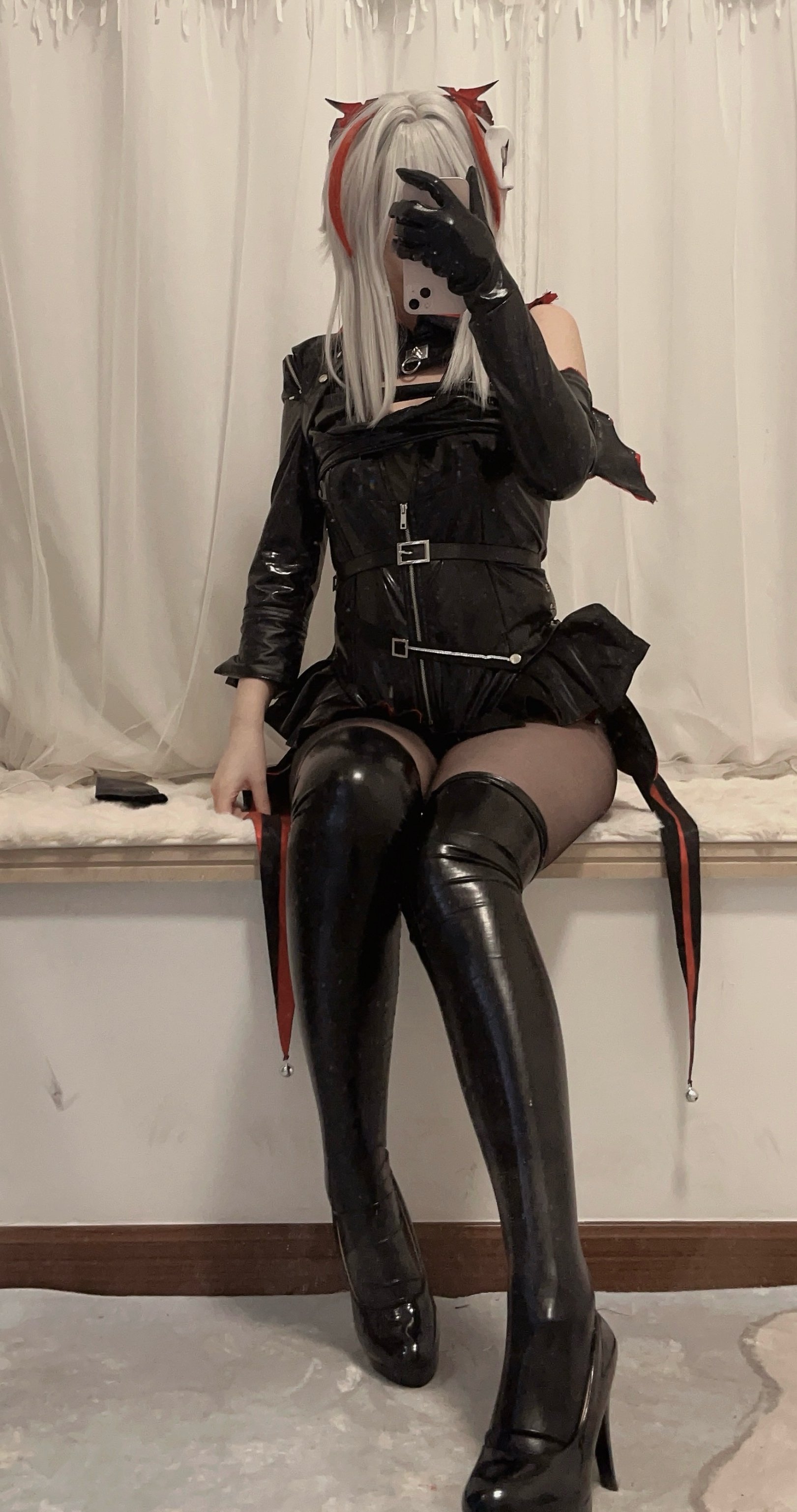 Fengmao SS 2024年1月 Fantia 黒ストッキング 79P