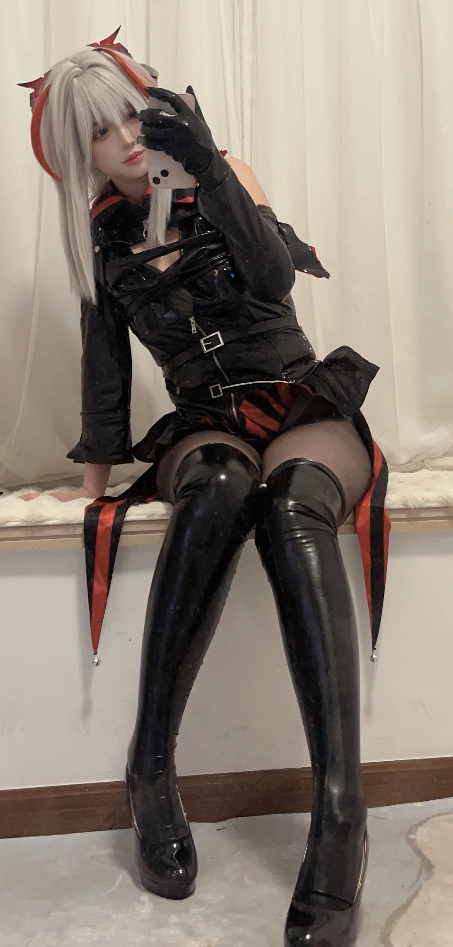 Fengmao SS 2024年1月 Fantia 黒ストッキング 79P