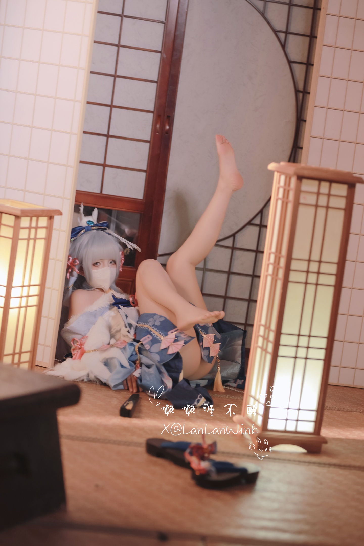 福利姬 懶懶睡不醒 LanLanWink - 神里綾華