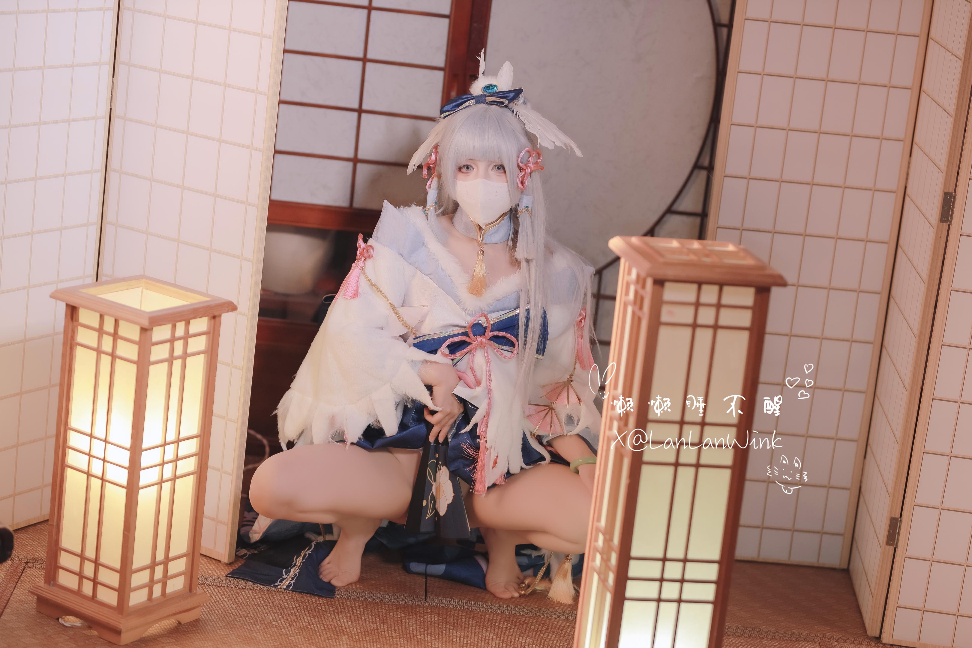 福利姬 懶懶睡不醒 LanLanWink - 神里綾華
