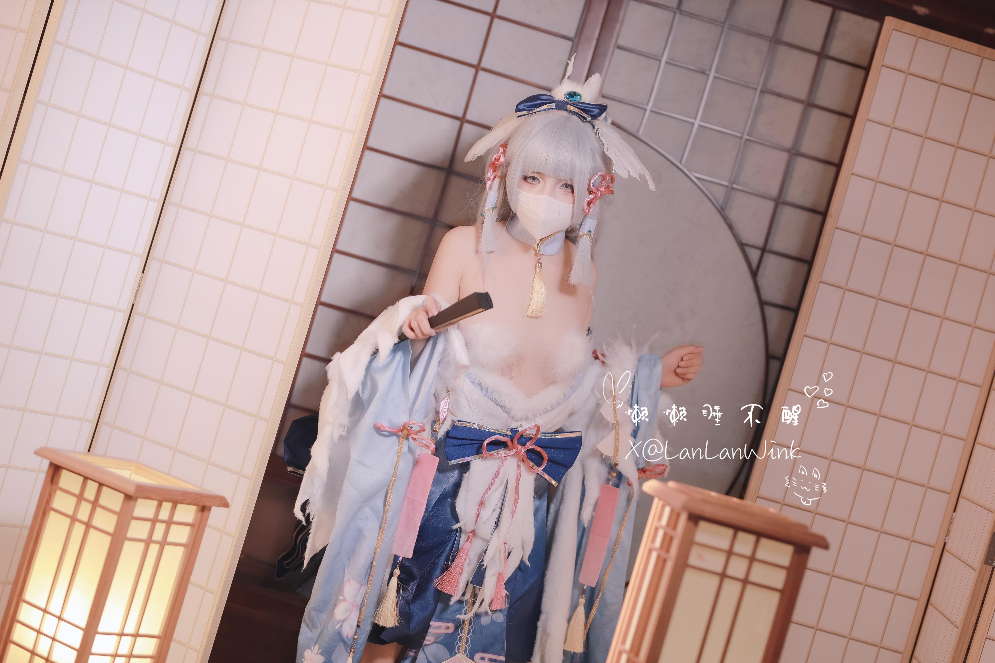福利姬 懶懶睡不醒 LanLanWink - 神里綾華