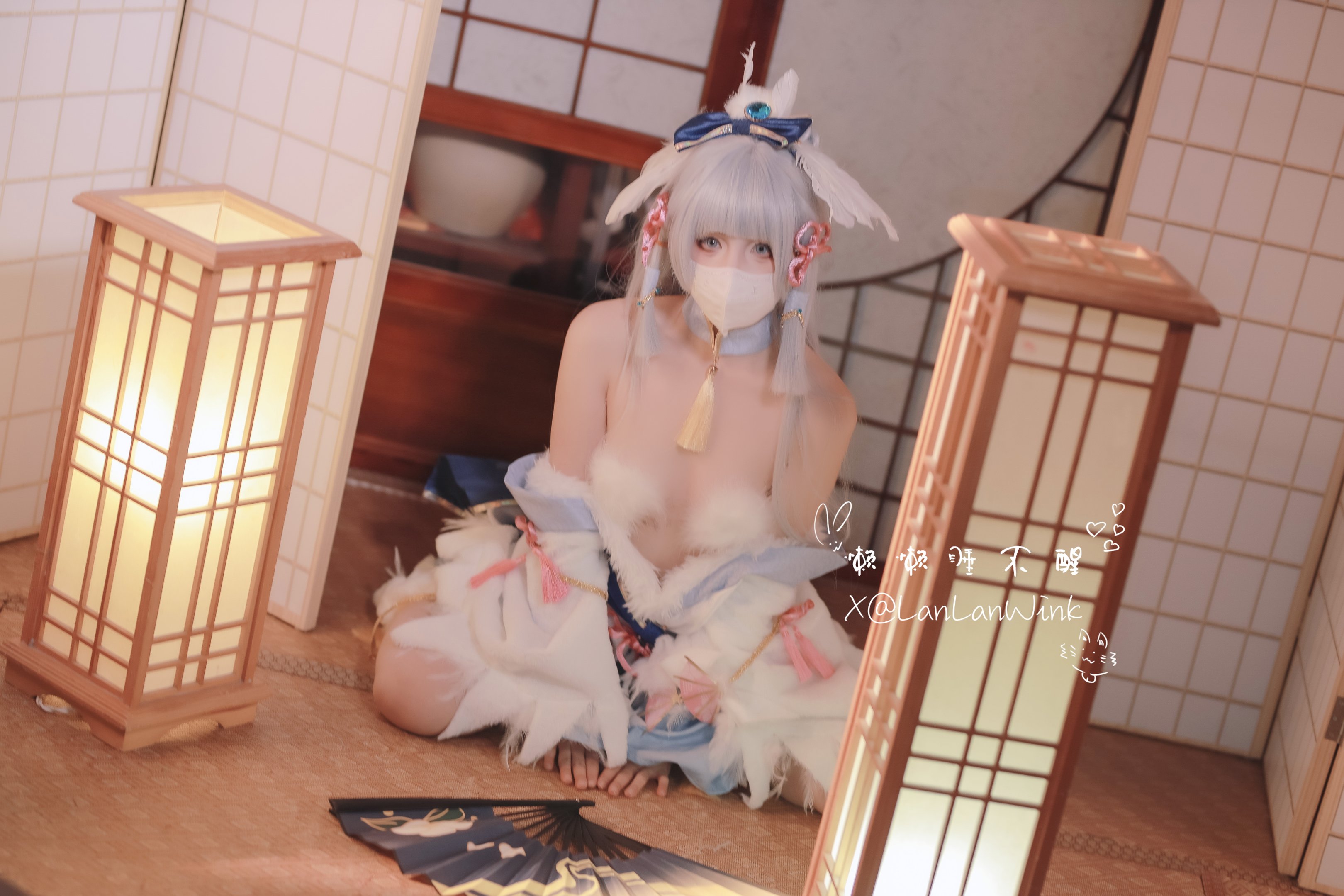 福利姬 懶懶睡不醒 LanLanWink - 神里綾華