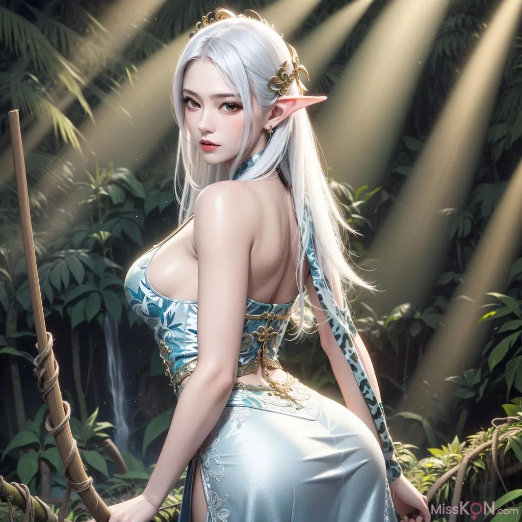 AI Generated] Beautiful – Jungle Elf_extra (150 photos)