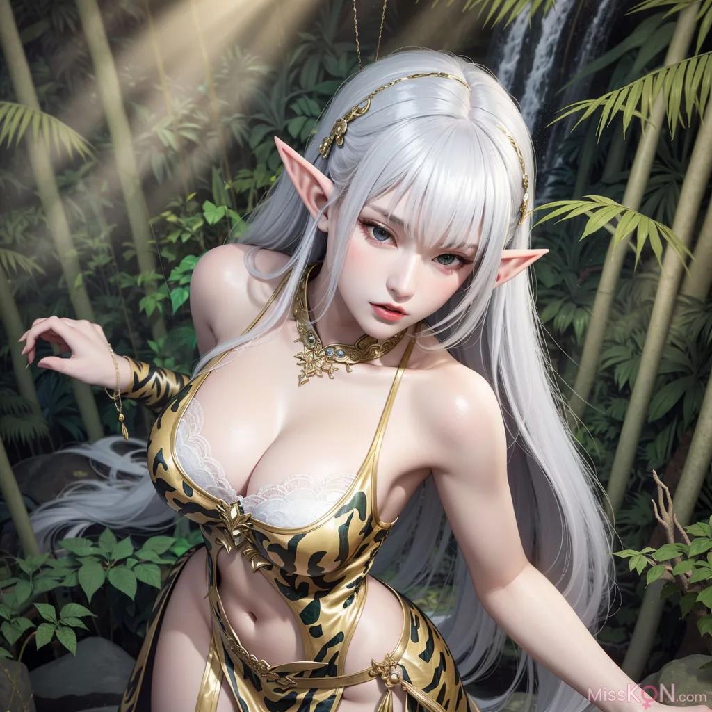 AI Generated] Beautiful – Jungle Elf_extra (150 photos)