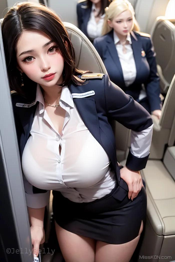 AI 生成] JellyBelly: 空服員（274 張照片）