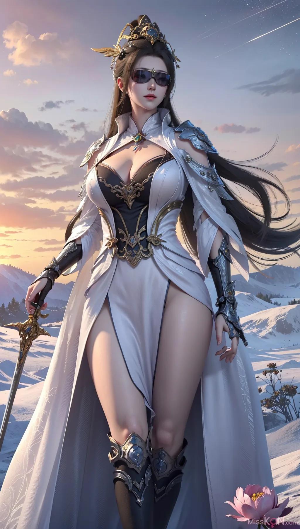 AI Generated] Lady + Lady Page Game Version [Ink Marks] (178 photos)